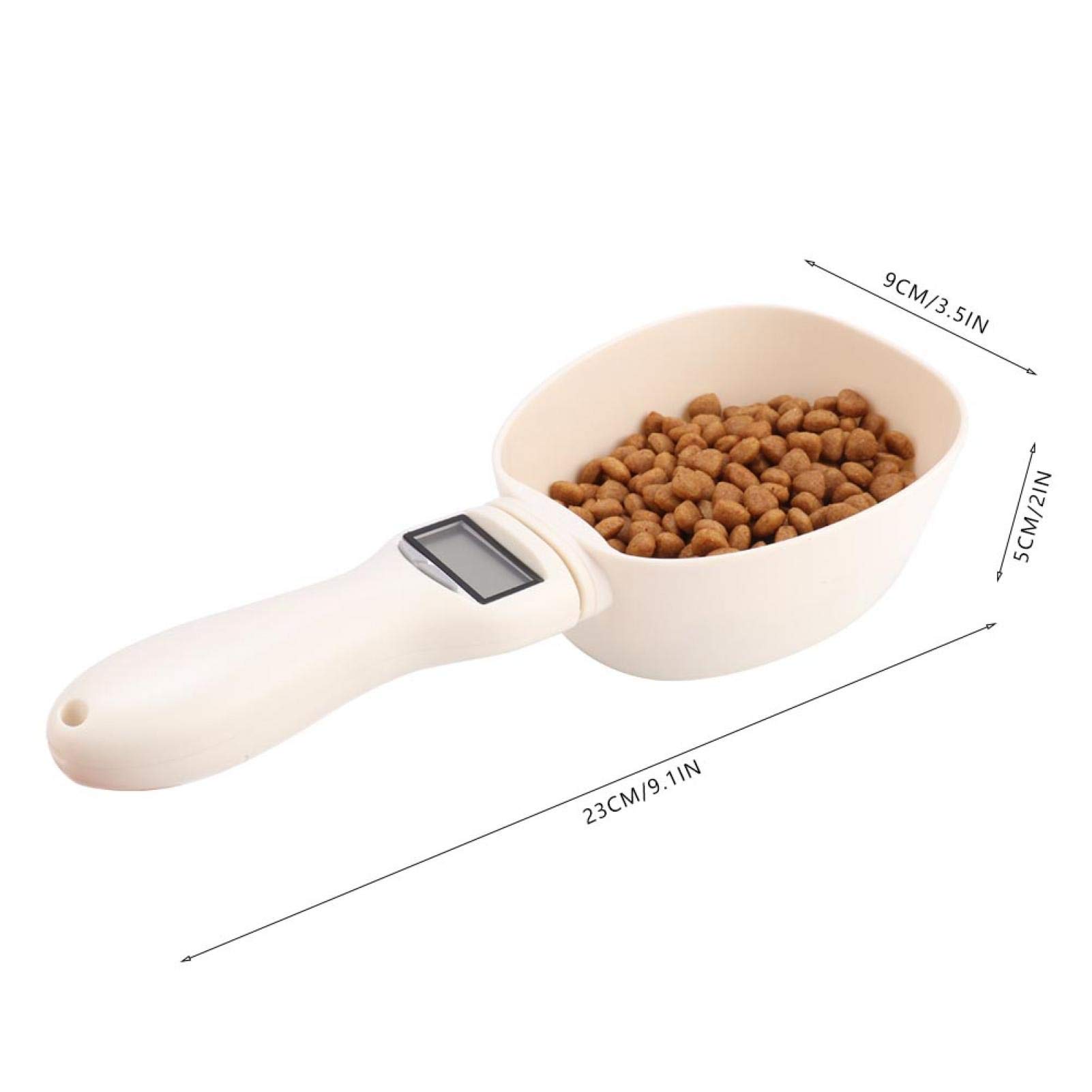 Kuuleyn Cucchiaio Dosatore Elettronico LCD per Cani Gatti