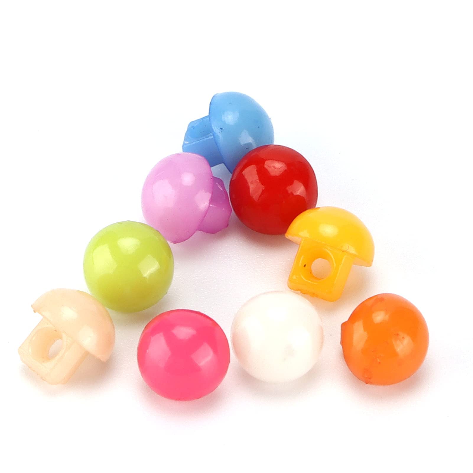 Hapivida Bottoni a Cupola resina 500 pezzi 9 colori