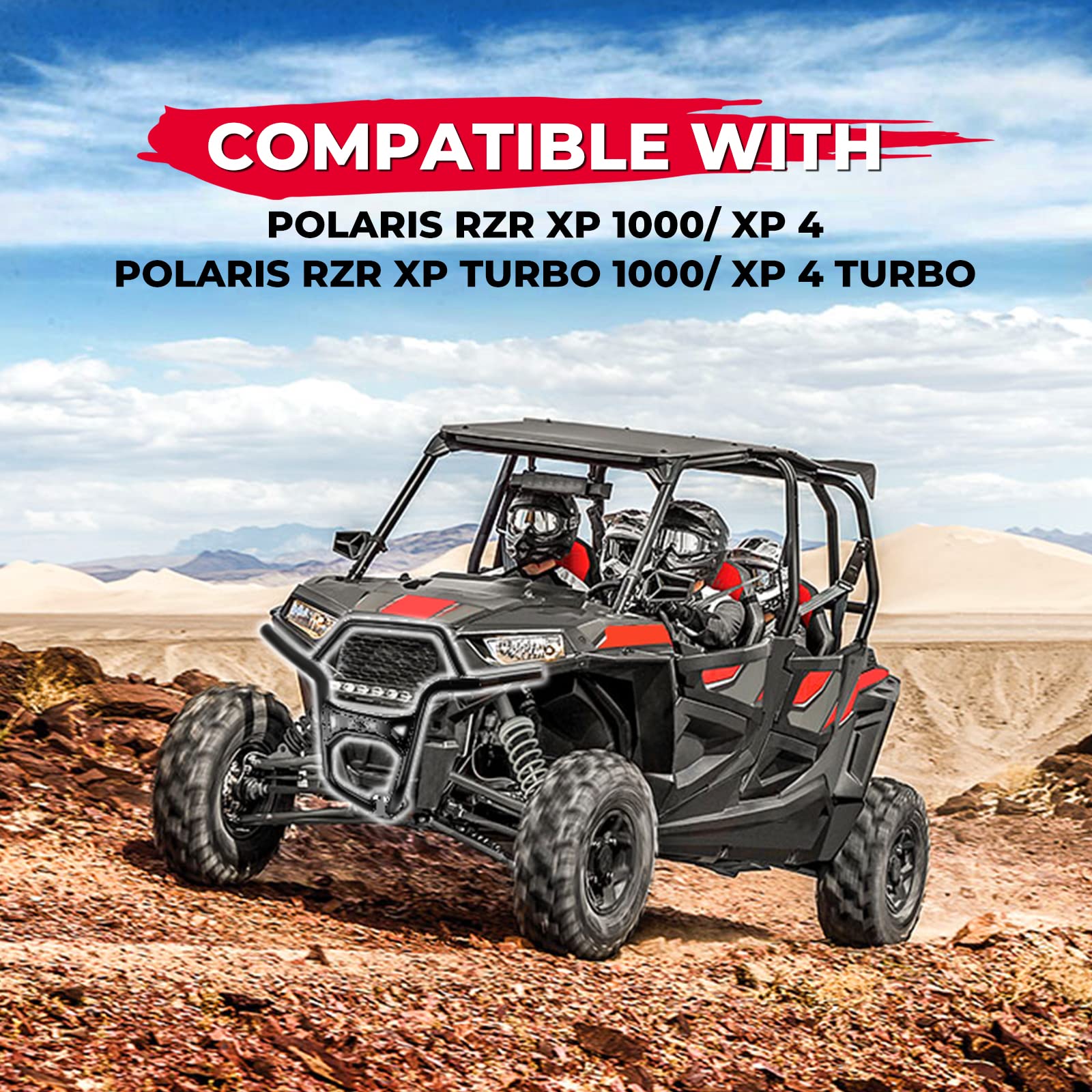 KEMIMOTO RZR XP 1000 paraurti anteriore ferro nero