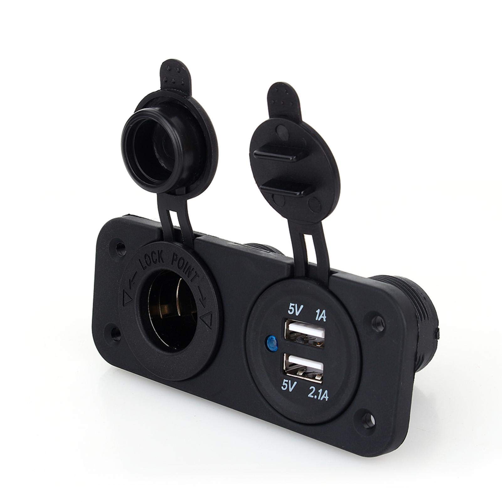 Kuuleyn Sdoppiatore Accendisigari Auto Doppio USB 12V