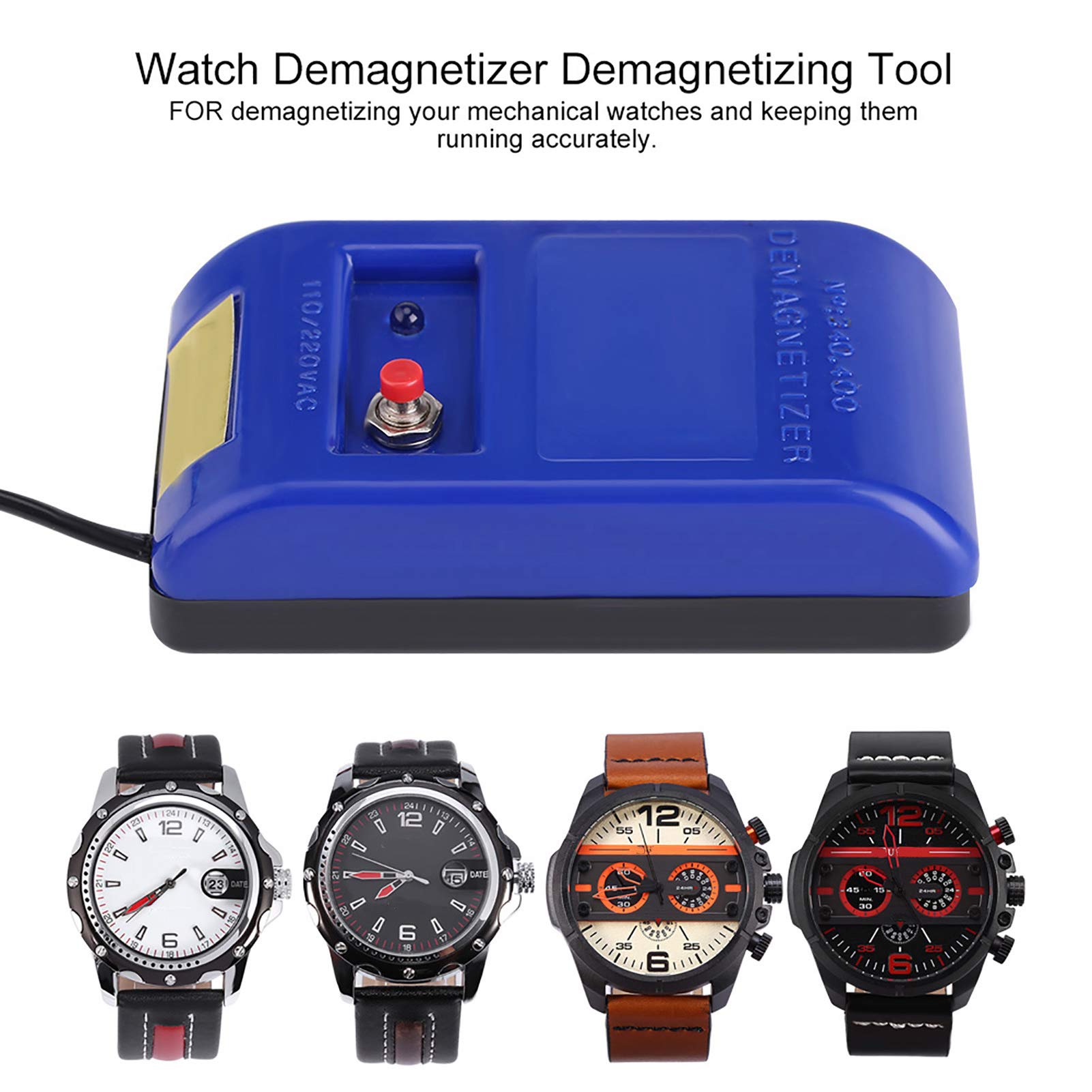 Hapivida Demagnetizzatore Orologi Meccanici 110/220V Blu