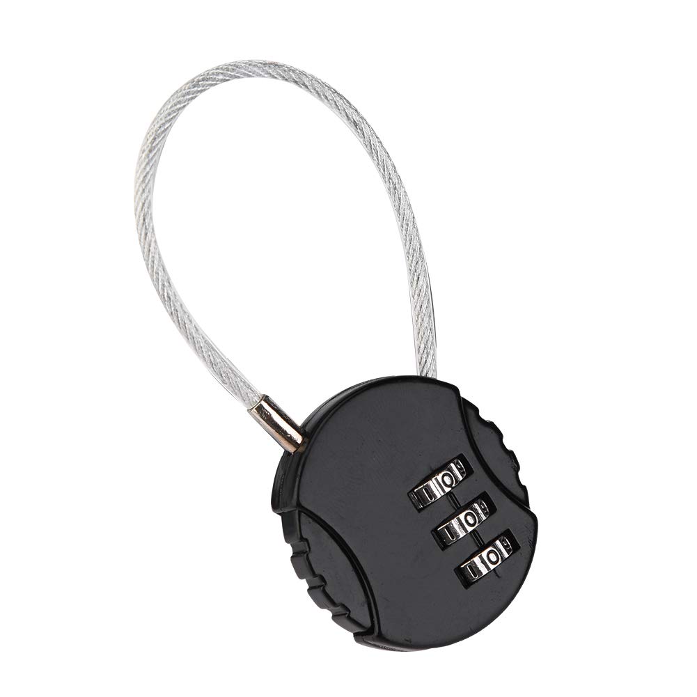 Kuuleyn Lucchetto Valigia Combinazione 3 Cifre Nero
