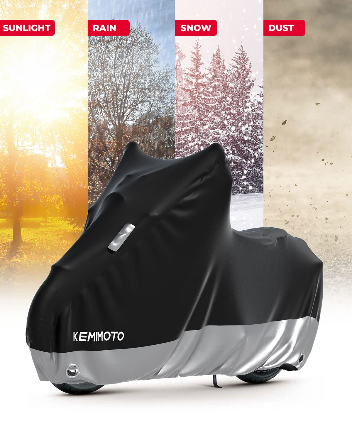 KEMIMOTO F0313-00401BK telo coprimoto impermeabile Grom MSX125