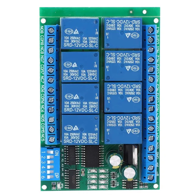 Kuuleyn RS485 modulo relè 8 canali 12V