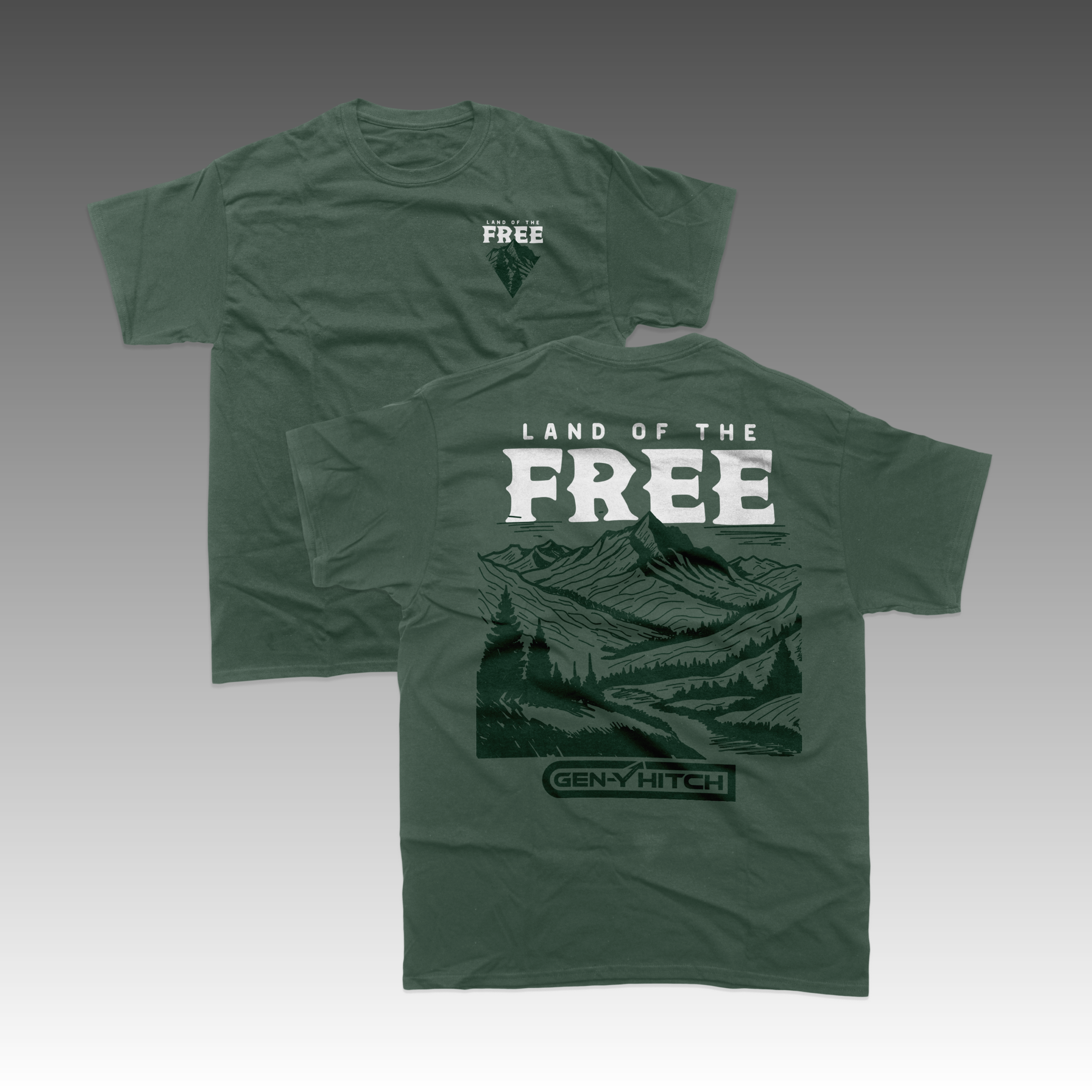 GEN-Y Hitch Land of Free t-shirt cotone Mauve premium