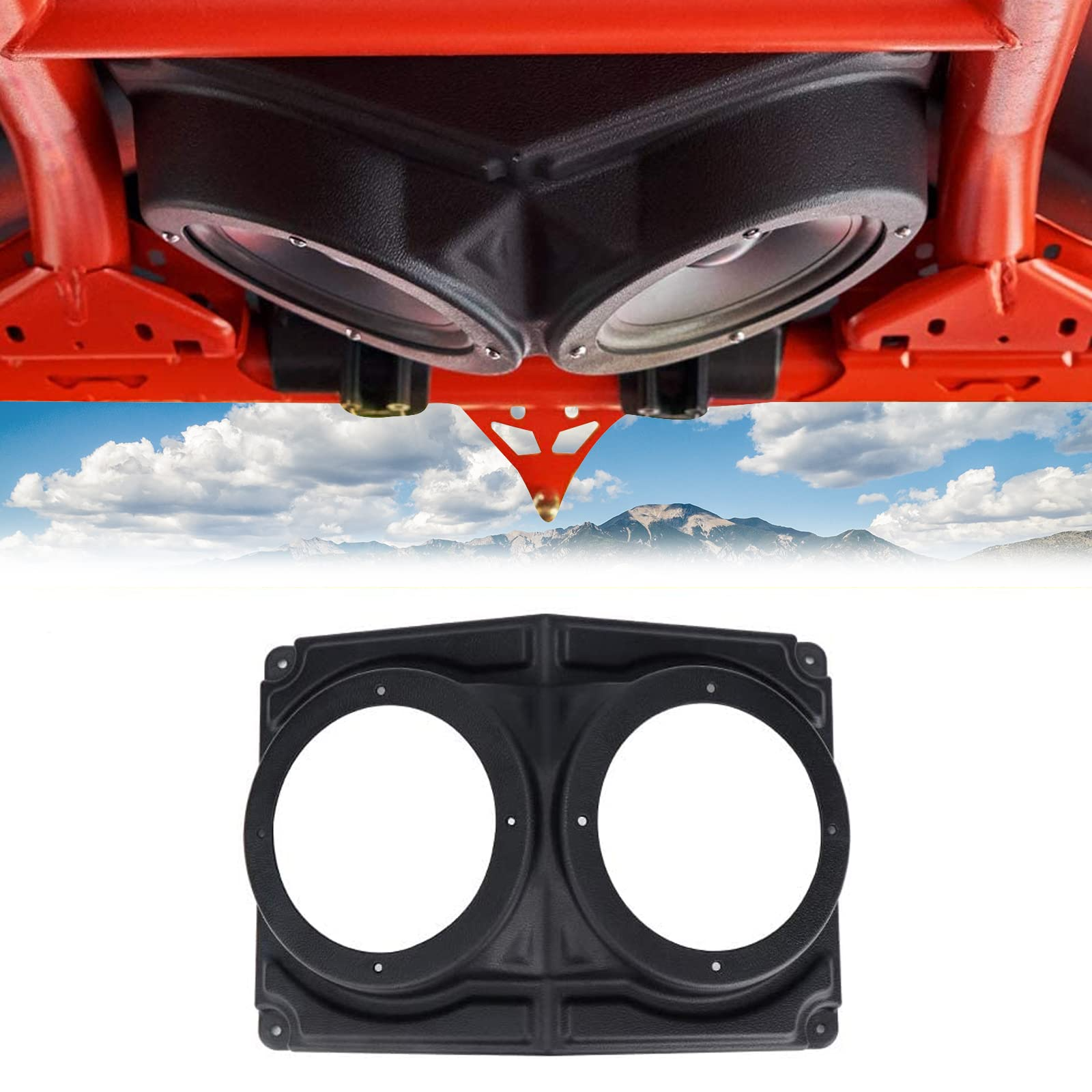 Kemimoto supporto altoparlante 6,5" UTV impermeabile