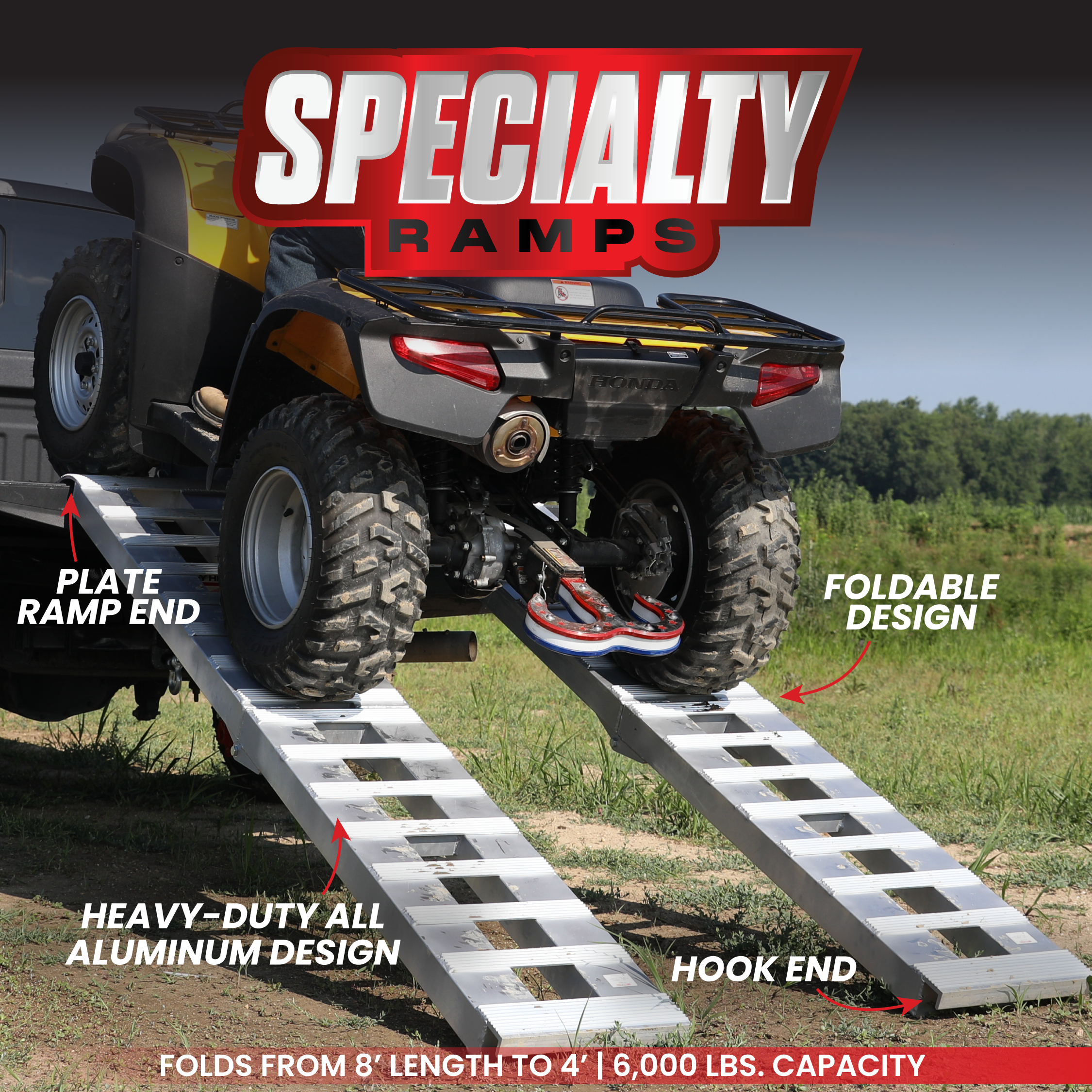 GEN-Y Hitch Single Foldable 8' Rampe alluminio 2438 mm HD