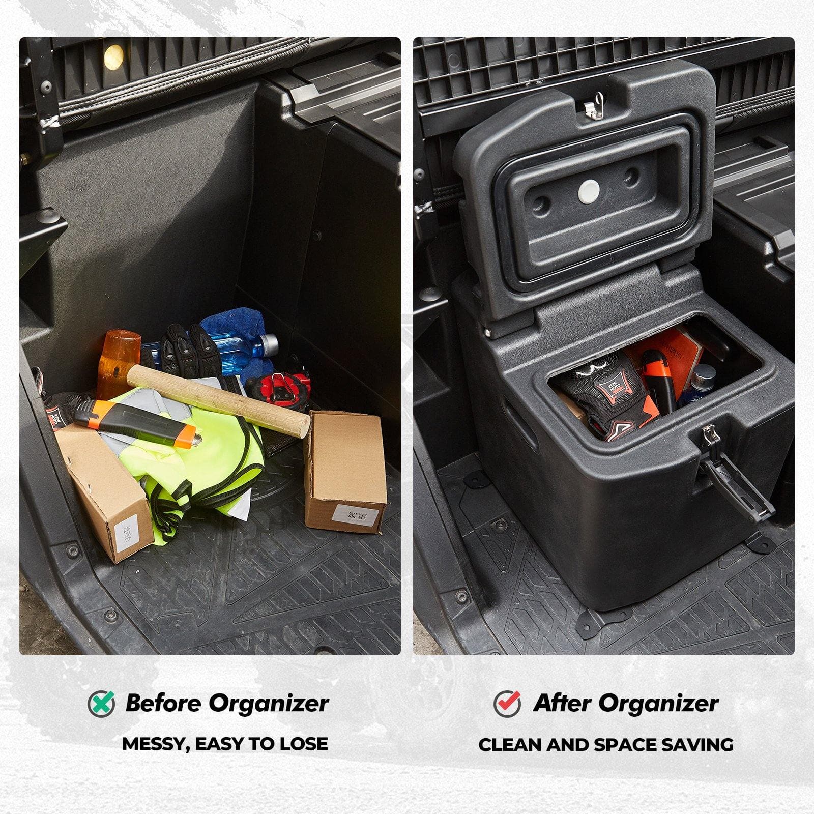 KEMIMOTO Box Sottosedile Ranger XP 1000 26,5L con Lucchetto