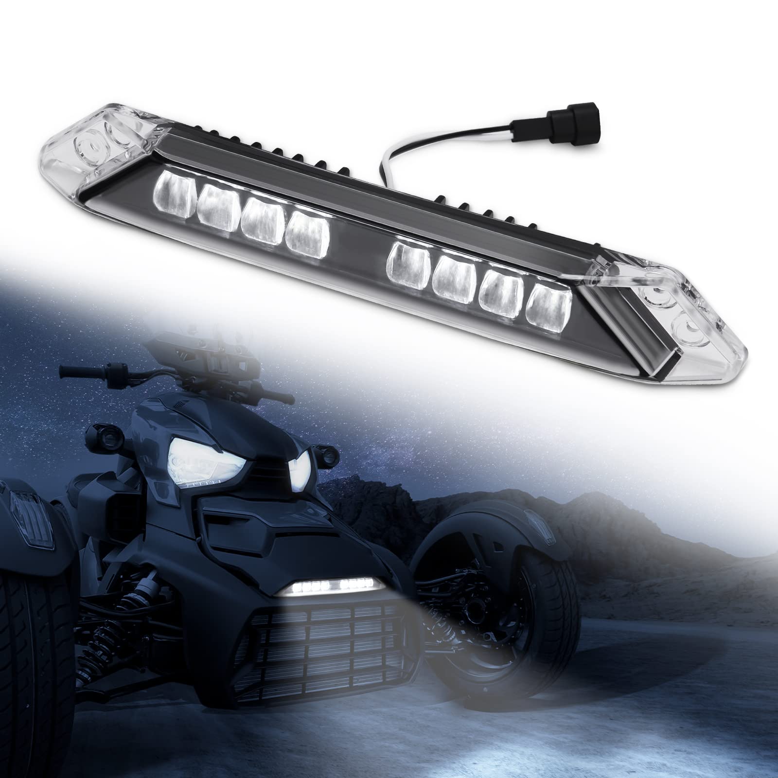 Kemimoto B0801-02701CL barra LED paraurti Ryker IP67