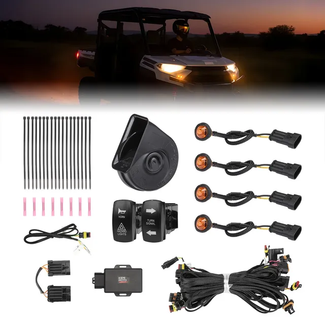 KEMIMOTO Kit Frecce UTV Ranger RZR XP 1000 con Clacson