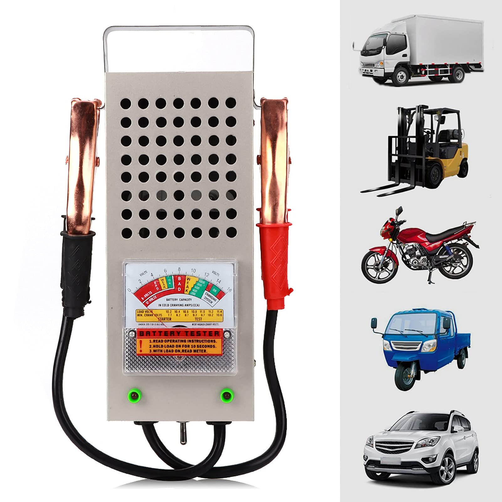 Kuuleyn Tester Batteria Auto 12V 200AH Alluminio