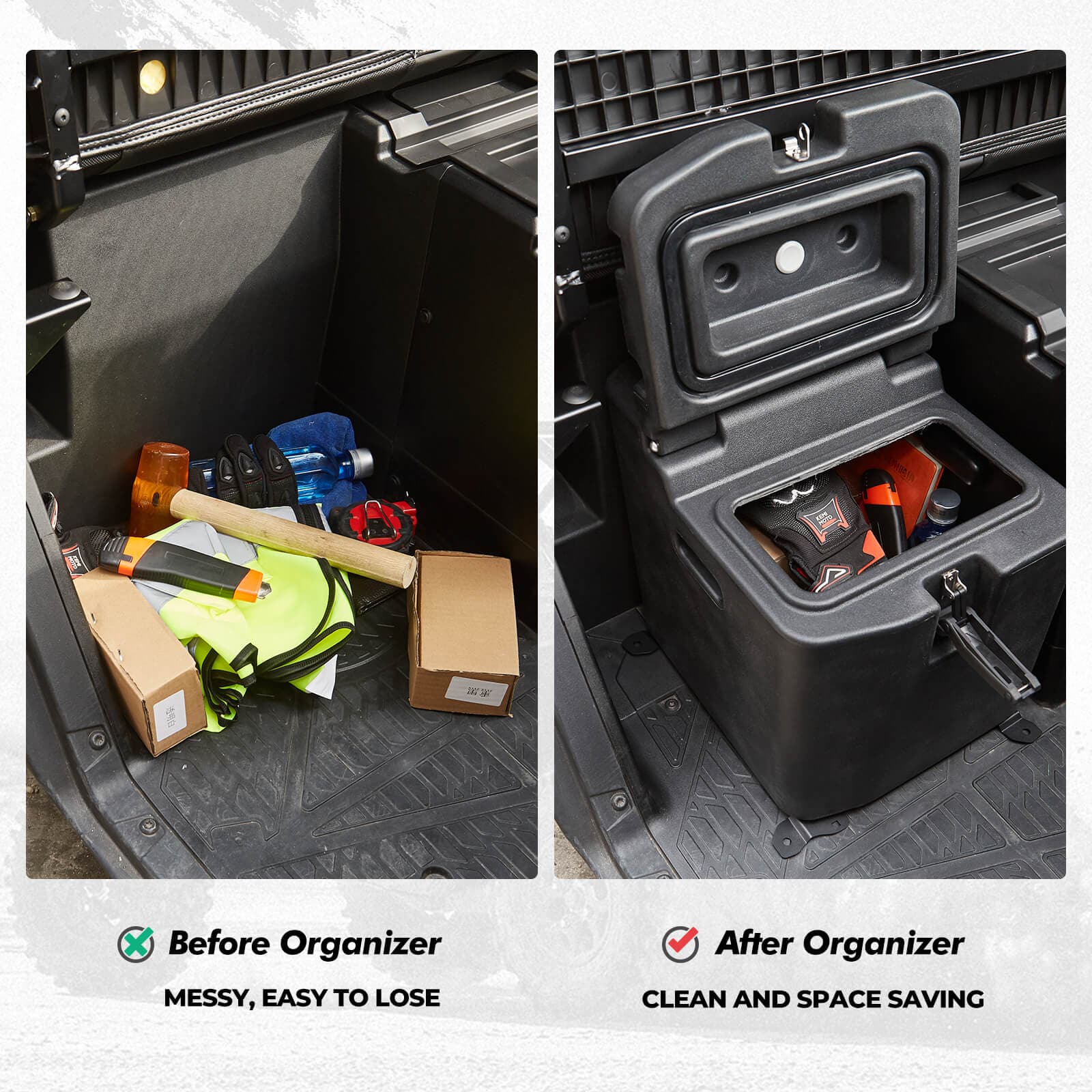 KEMIMOTO Ranger box carico + box sottosedile kit LDPE