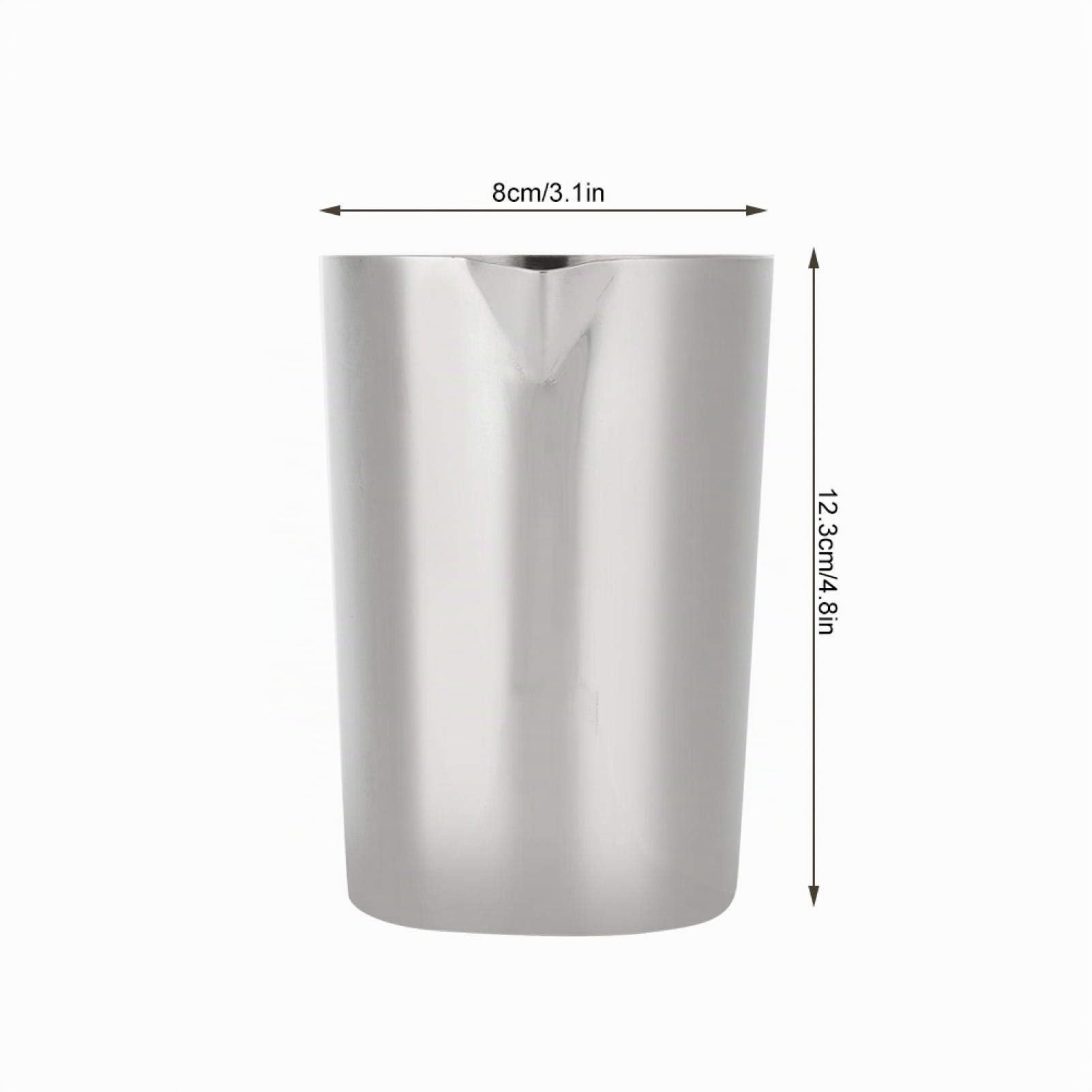 Kuuleyn 500 ml Mixing Glass Cocktail in Acciaio Inox Argentato
