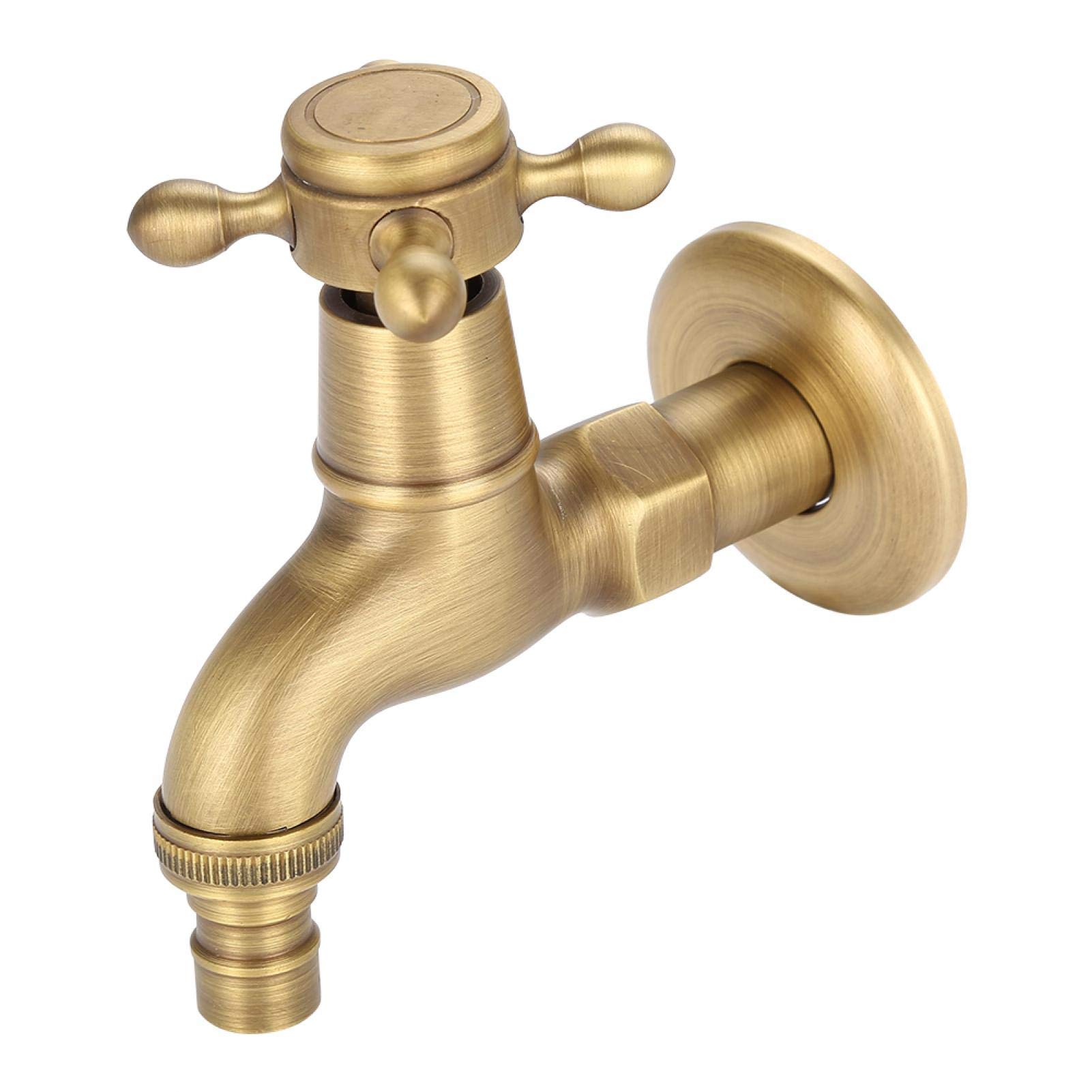 Hapivida Rubinetto Parete Ottone Vintage Bronzo Corto