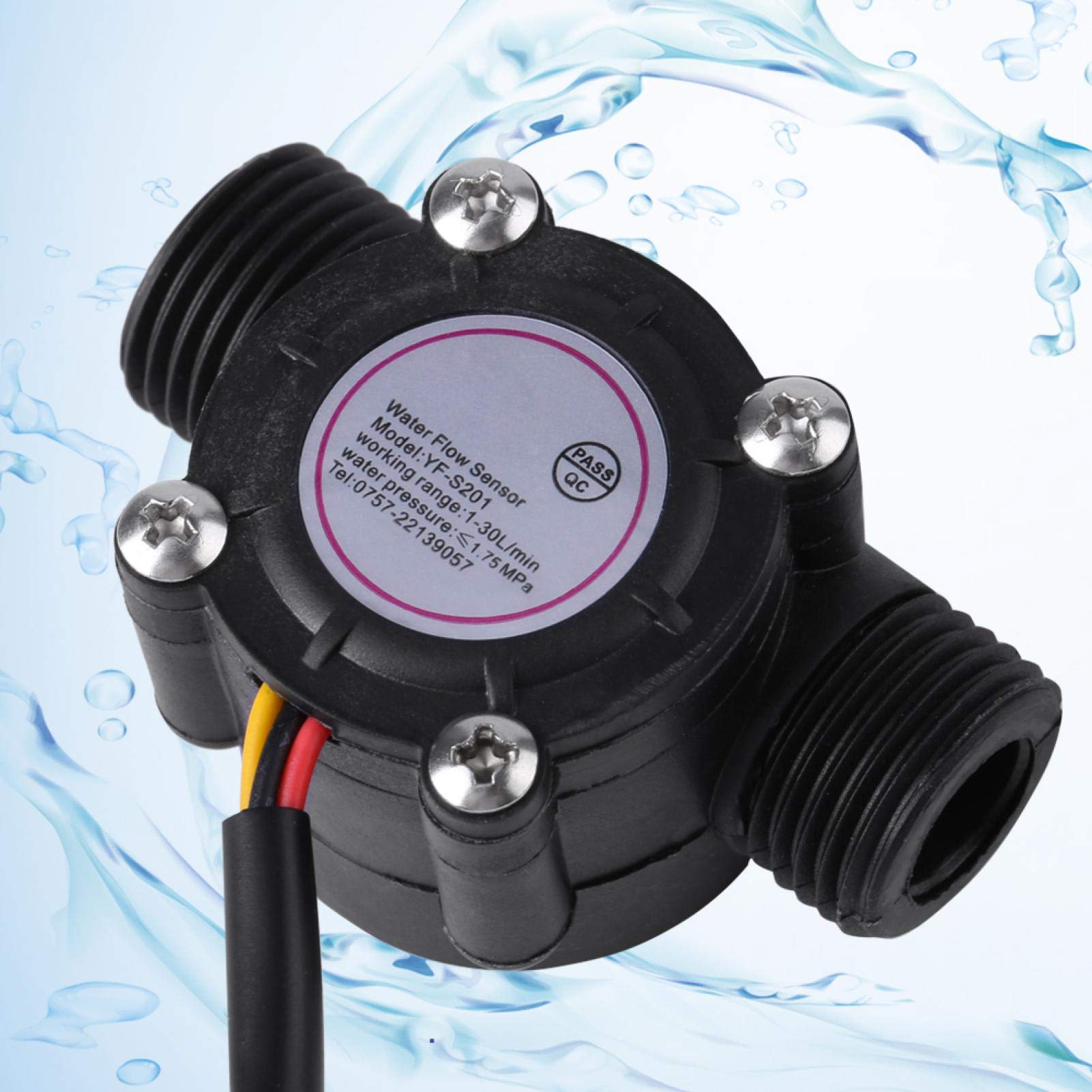 Kuuleyn DN15 G1/2 sensore flusso acqua Hall 1-30 L/min alta precisione