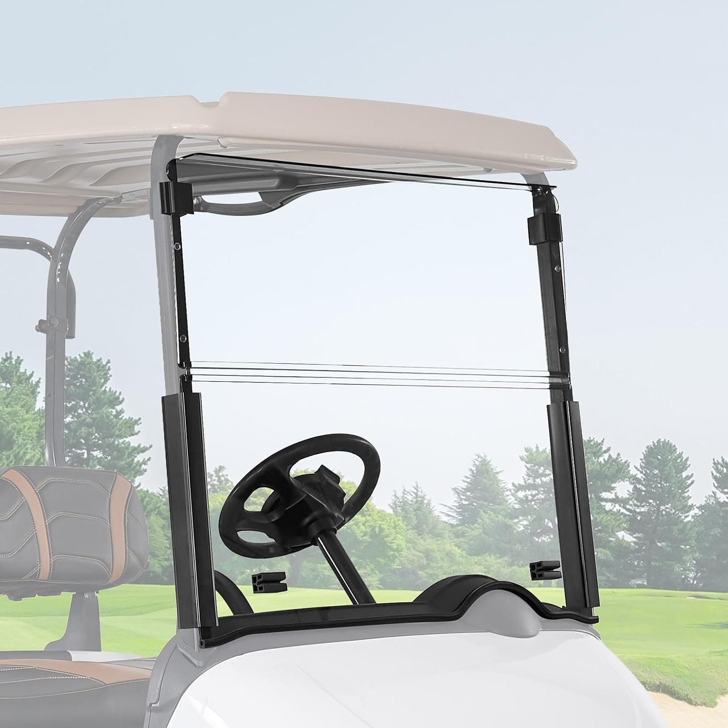 KEMIMOTO Parabrezza Golf Cart EZGO RXV Pieghevole 5mm