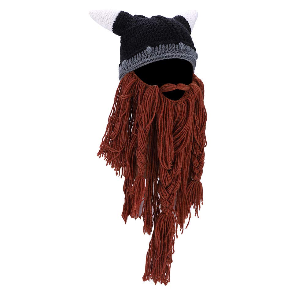 Kuuleyn Cappello Barba Vichingo Lana Caffè Caldo