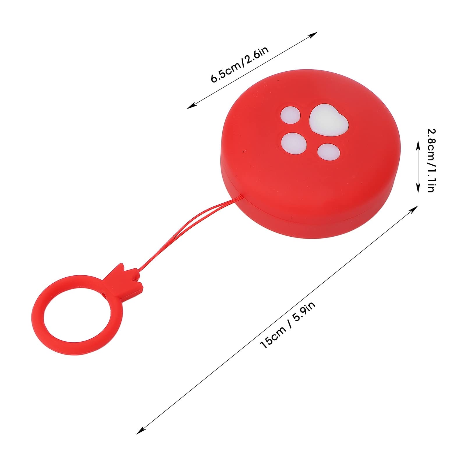 Kuuleyn Scaldamani Ricaricabile Gatto Rosso 2400mAh 3 Temperature