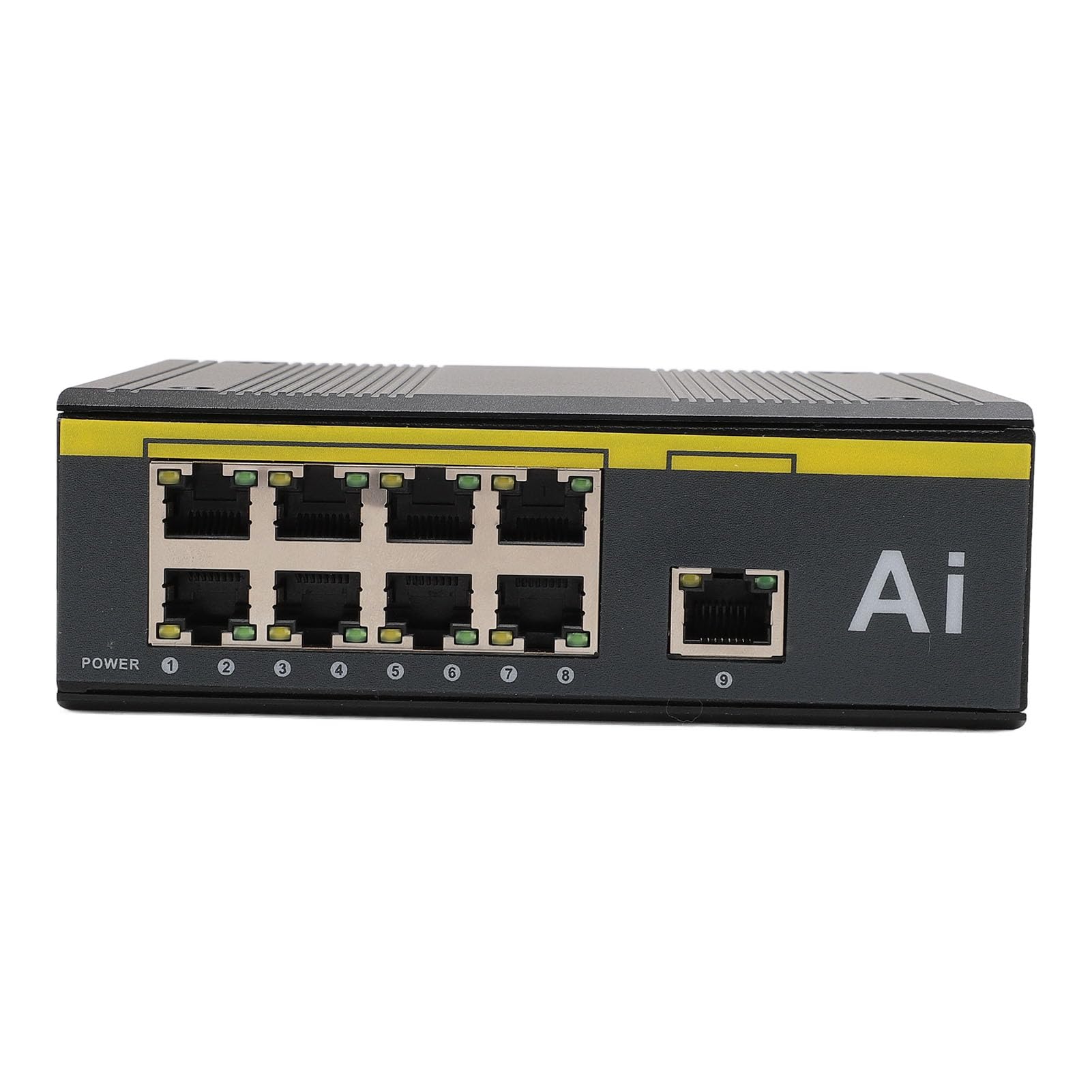 AOWINHIT Switch PoE 9 Porte 10/100 Metallo DIN