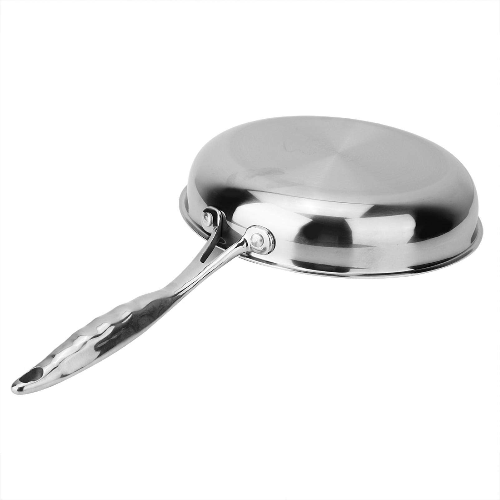Kuuleyn Padella Acciaio Inox 24 cm 3 Strati con Coperchio