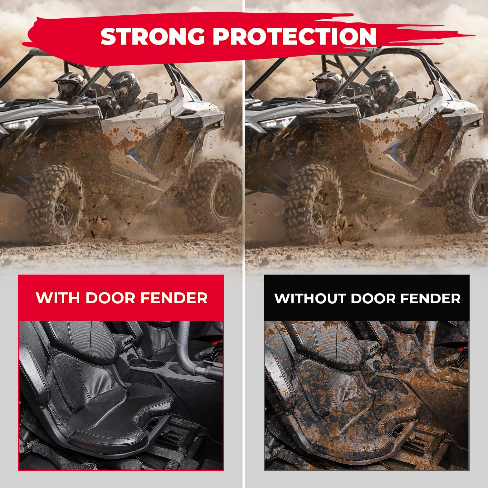 KEMIMOTO RZR PRO XP pannelli porta inferiori metallo