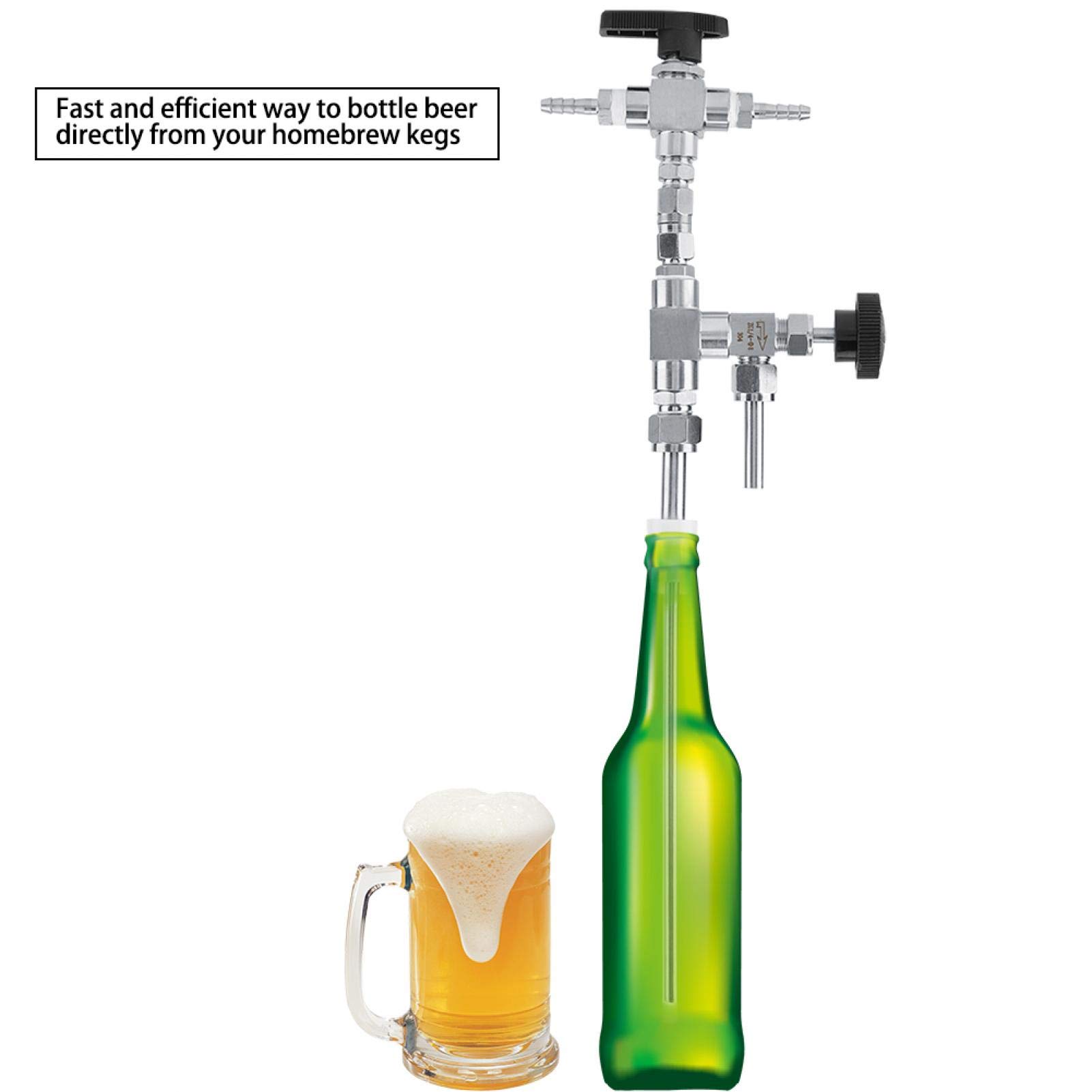 Kuuleyn Riempibottiglie Birra Contropressione Acciaio Inox CO2