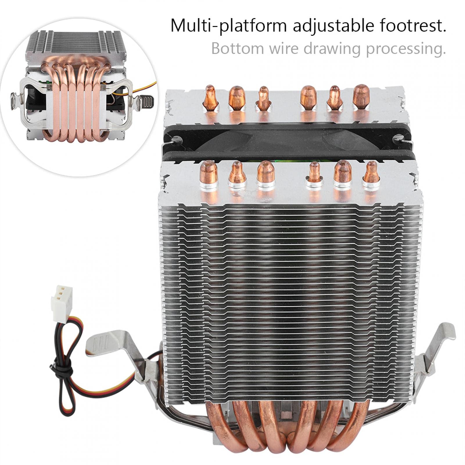 Kuuleyn Dissipatore CPU 6 Heatpipe per Intel LGA 1155 Raffreddamento