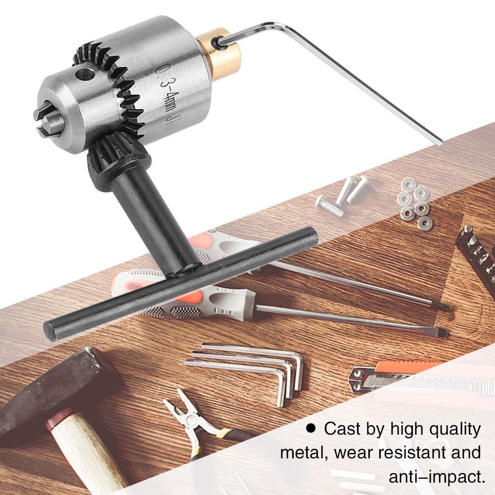 Kuuleyn Mandrino trapano 3 griffe 0,3-4,0 mm con chiave