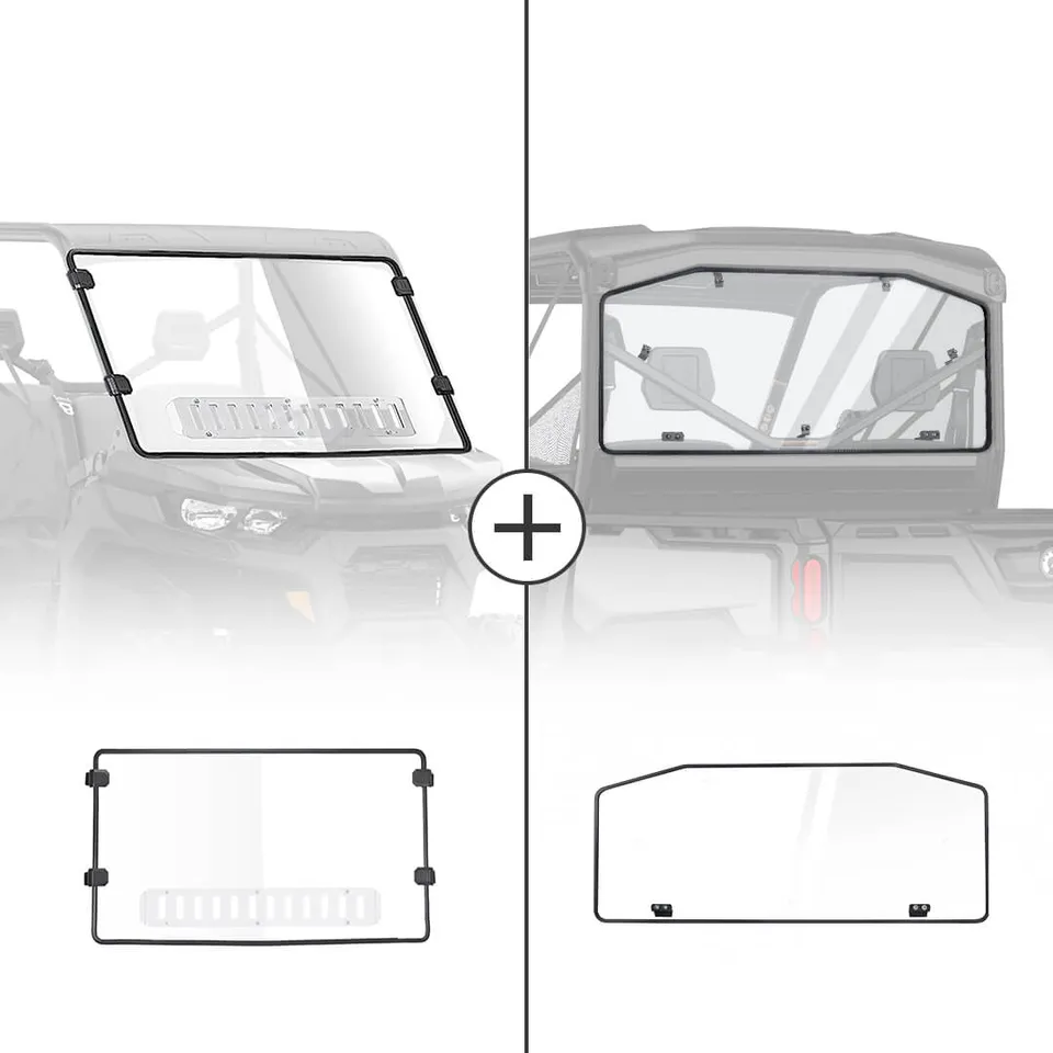 Kemimoto Defender parabrezza anteriore + posteriore kit