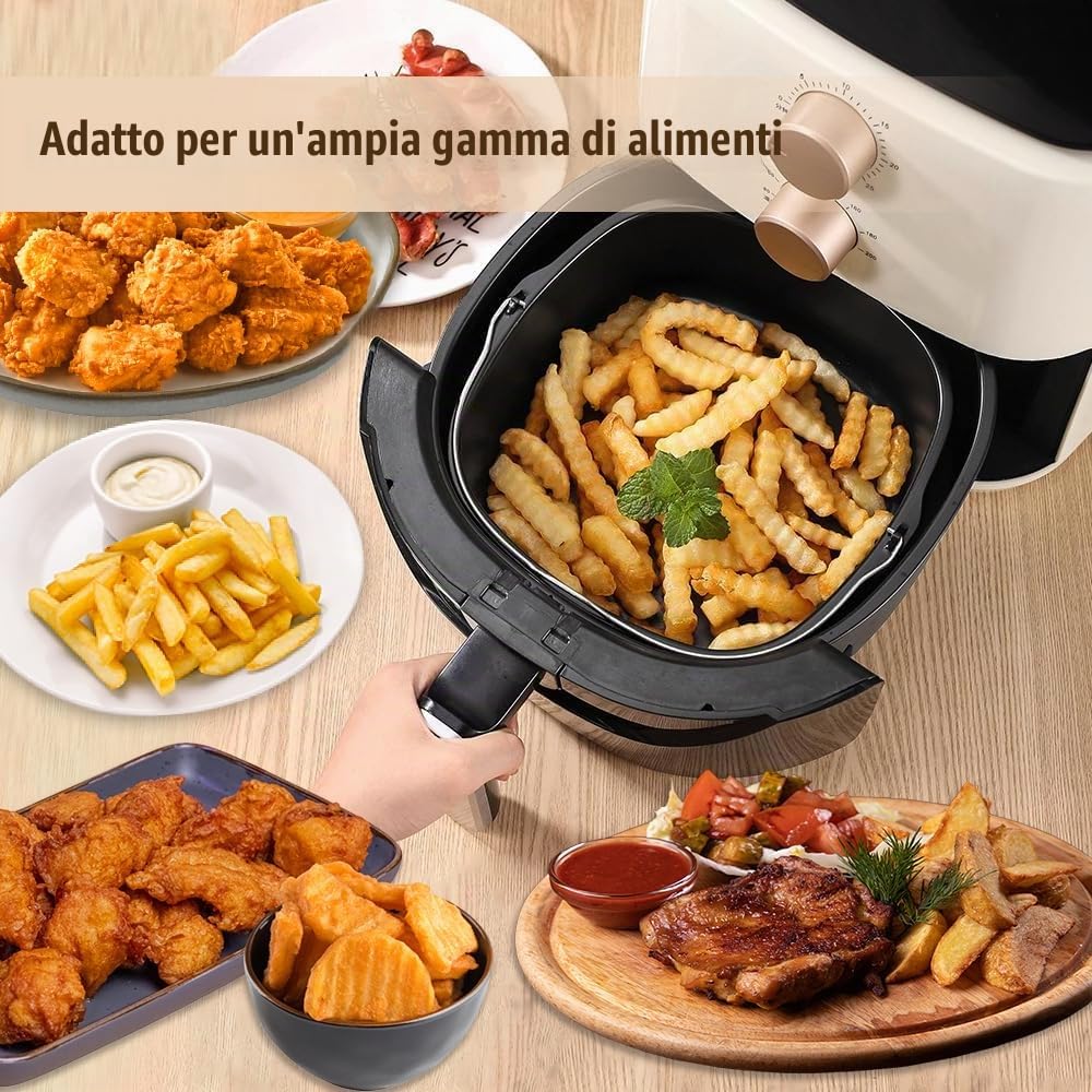 Hapivida Tortiera Friggitrice Aria 7 Pollici Ferro HD9925