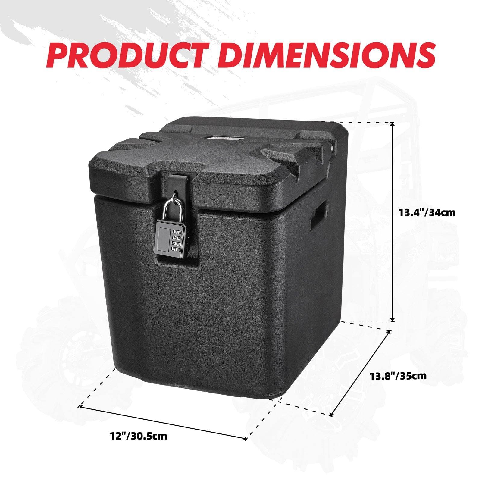KEMIMOTO Box Sottosedile Ranger XP 1000 26,5L con Lucchetto