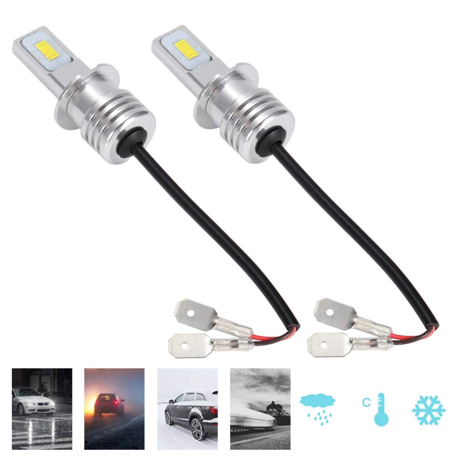 Kuuleyn H3 lampadine fendinebbia bianche 8000K 2 pezzi