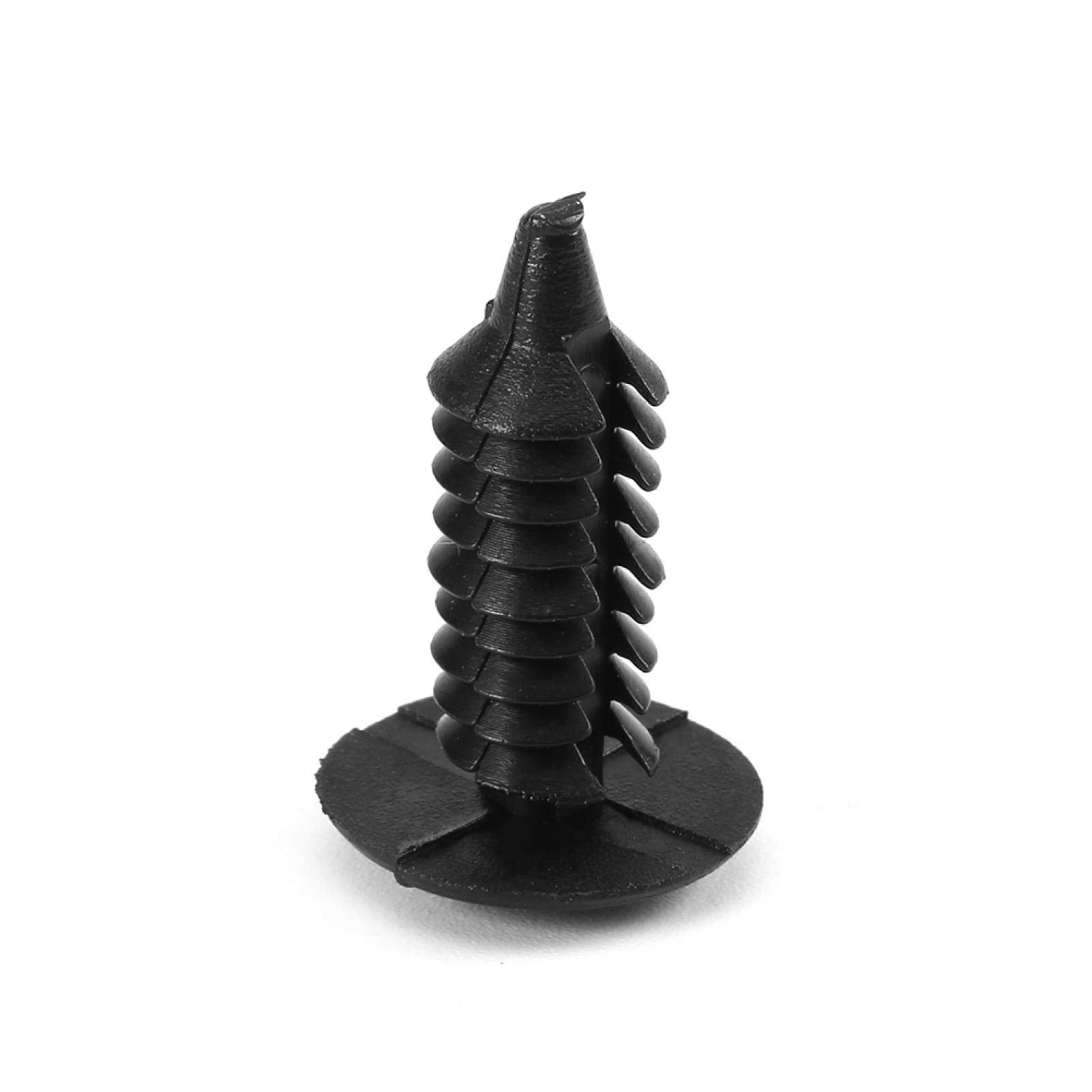 Kuuleyn clip rivetti nylon nero 6,4 mm 100 pezzi auto