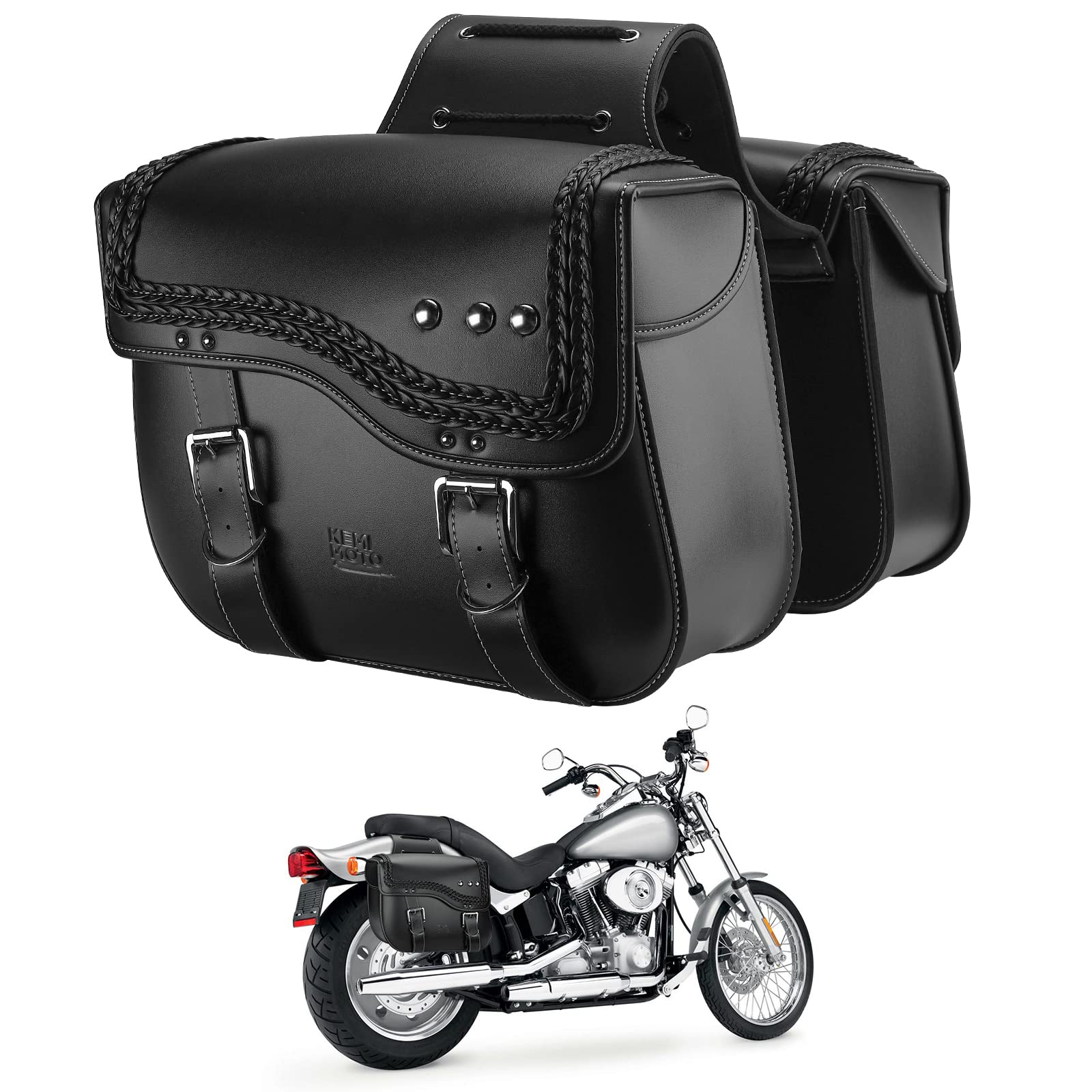 KEMIMOTO F1801-04601BK borsa laterale moto 30L impermeabile