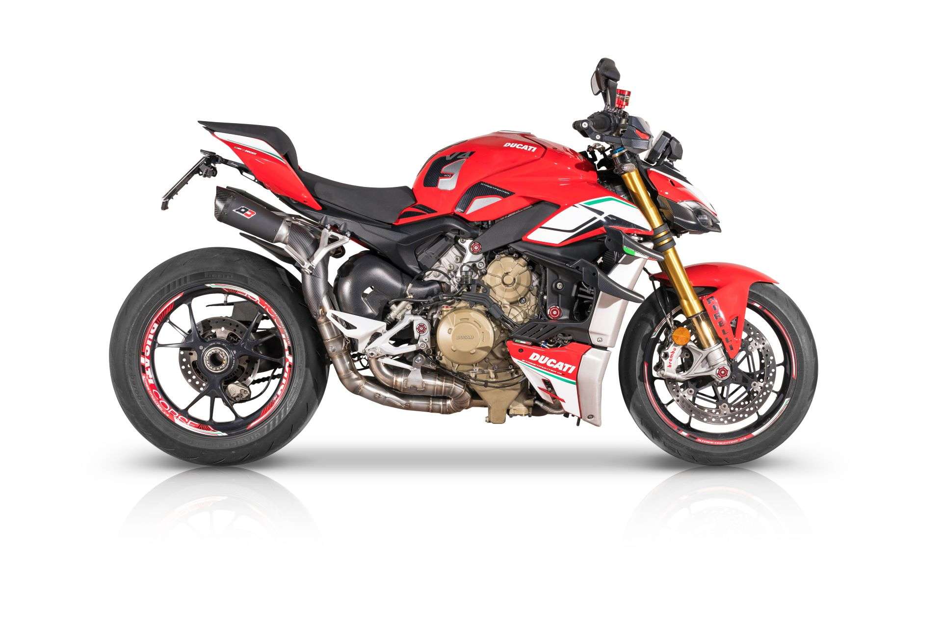 QD Exhaust Gunshot scarico Ducati Streetfighter V4 Euro 5