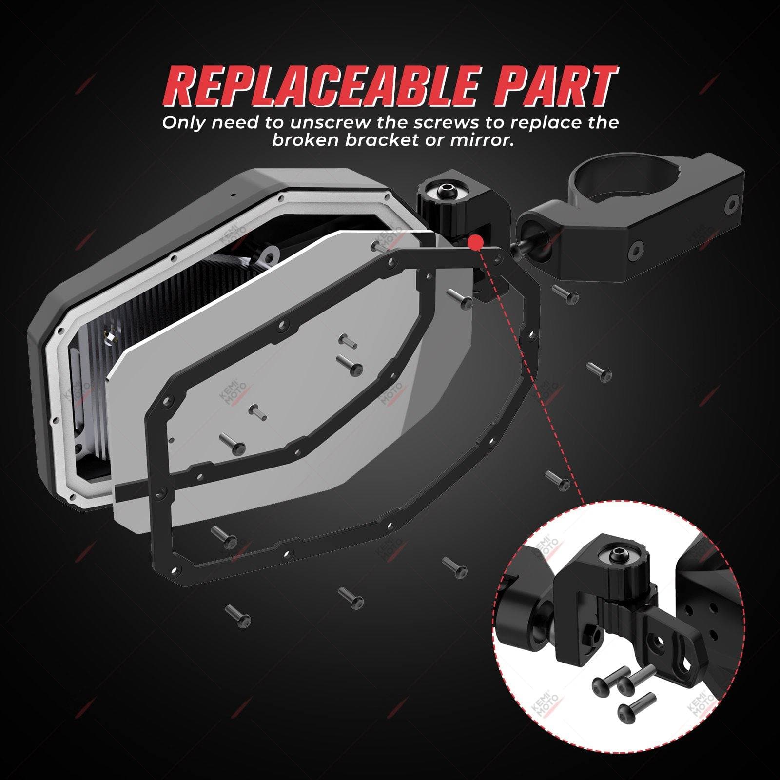 KEMIMOTO Maverick X3 specchietti LED