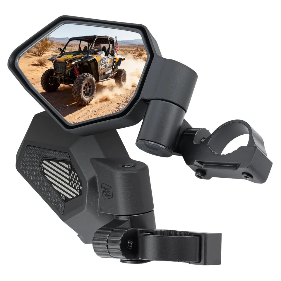 KEMIMOTO Specchietti UTV pieghevoli bandiera USA convessi