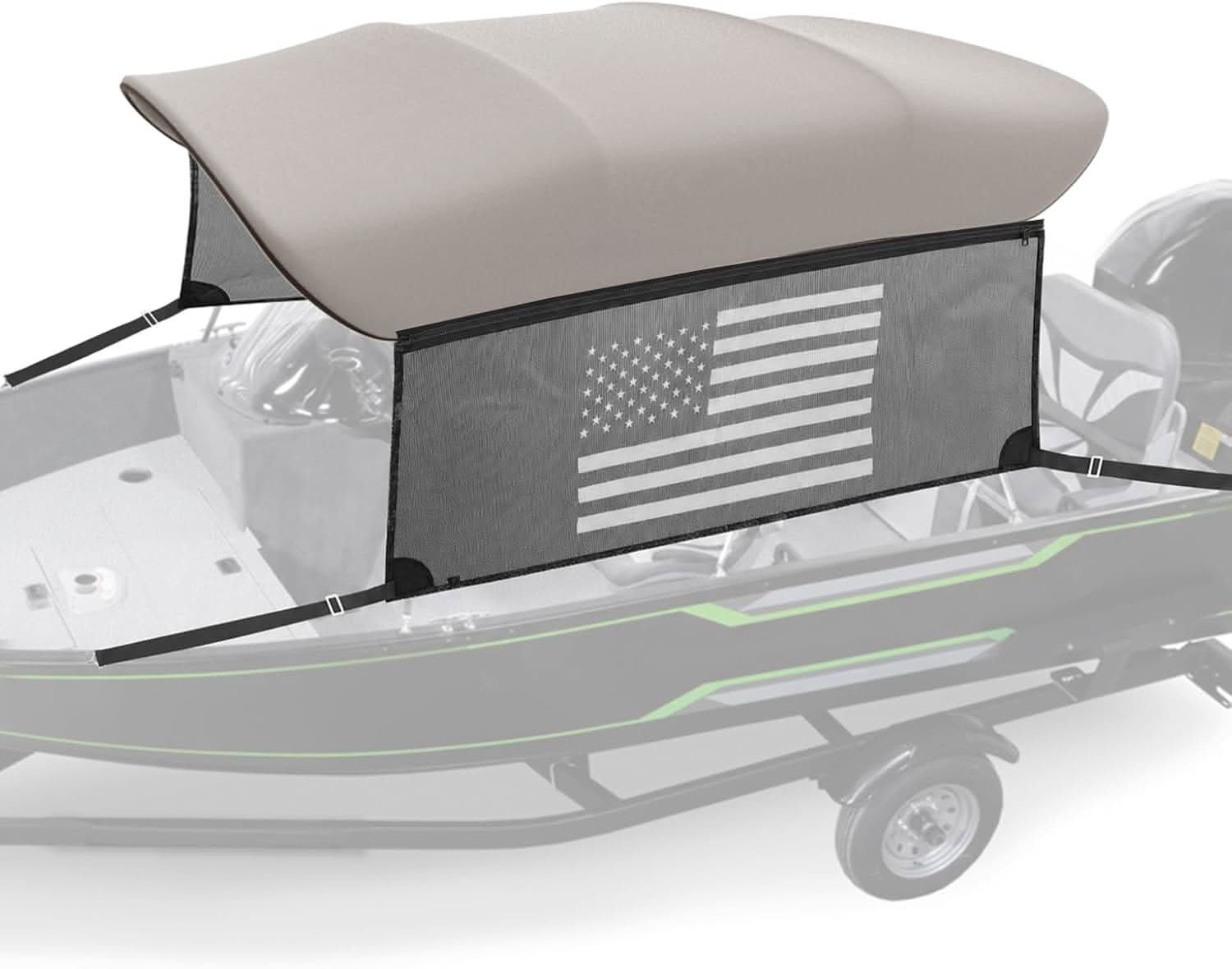 Kemimoto 4 Bow 8L 91-96 telo bimini barca grigio nautico