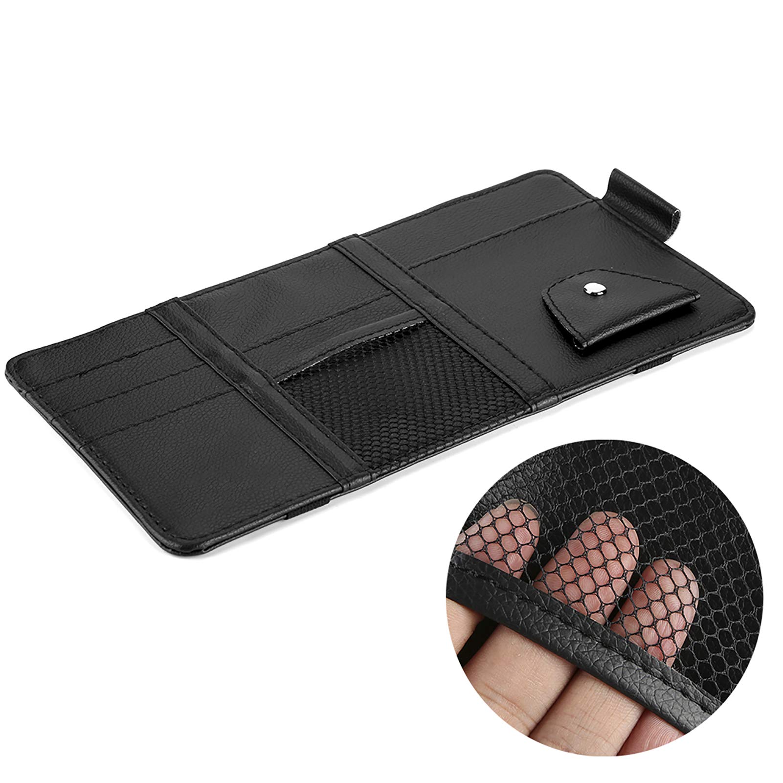 Kuuleyn organizer visiera parasole 310x150mm pelle PU nero