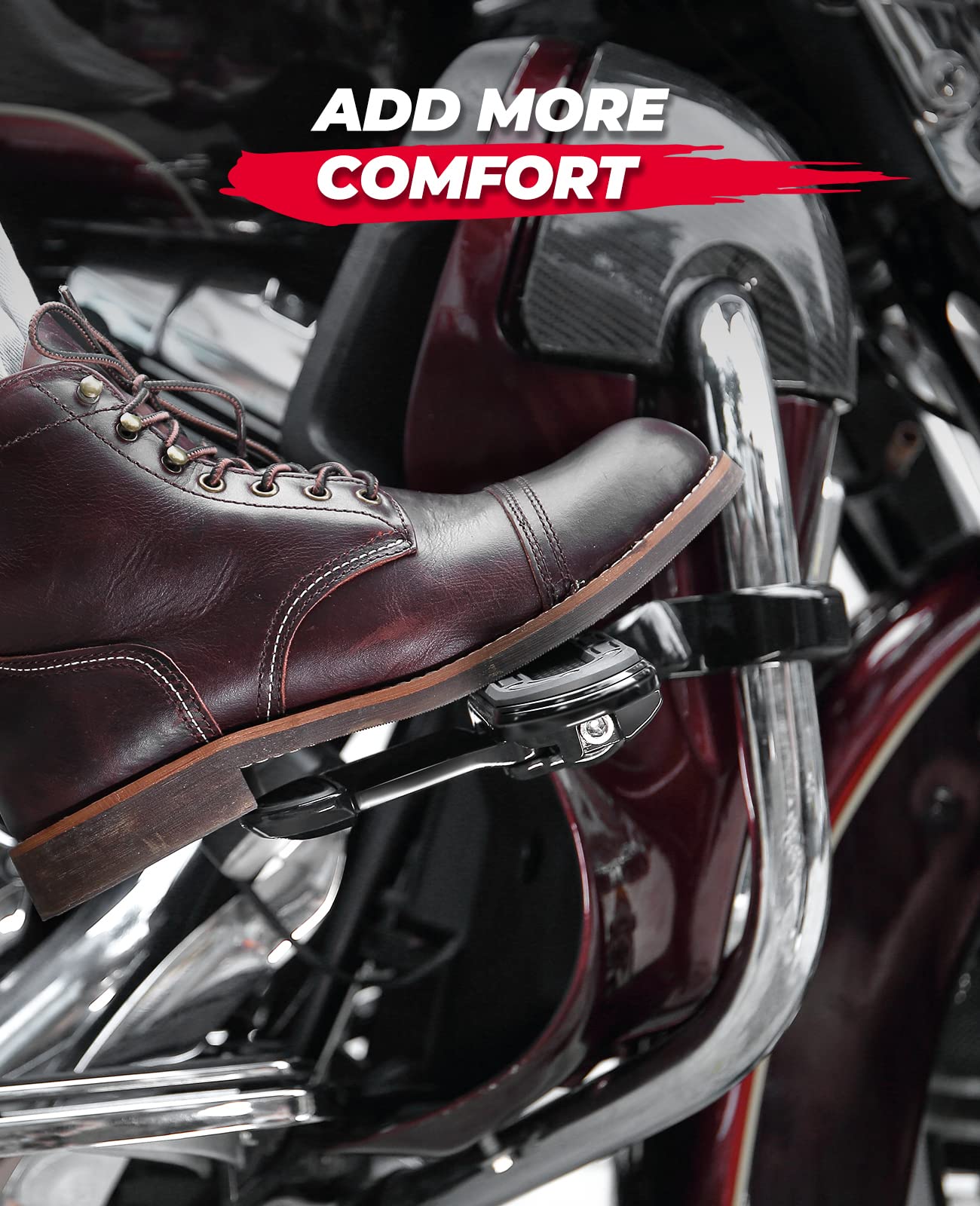 Kemimoto pedane highway 32 mm per Harley Touring