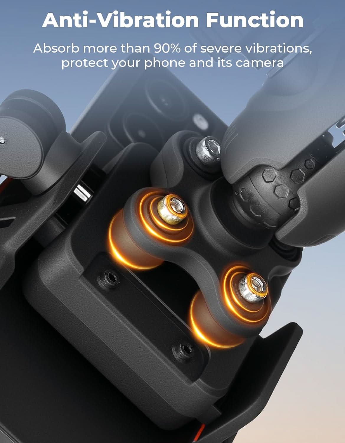 KEMIMOTO supporto telefono moto antivibrazione parasole