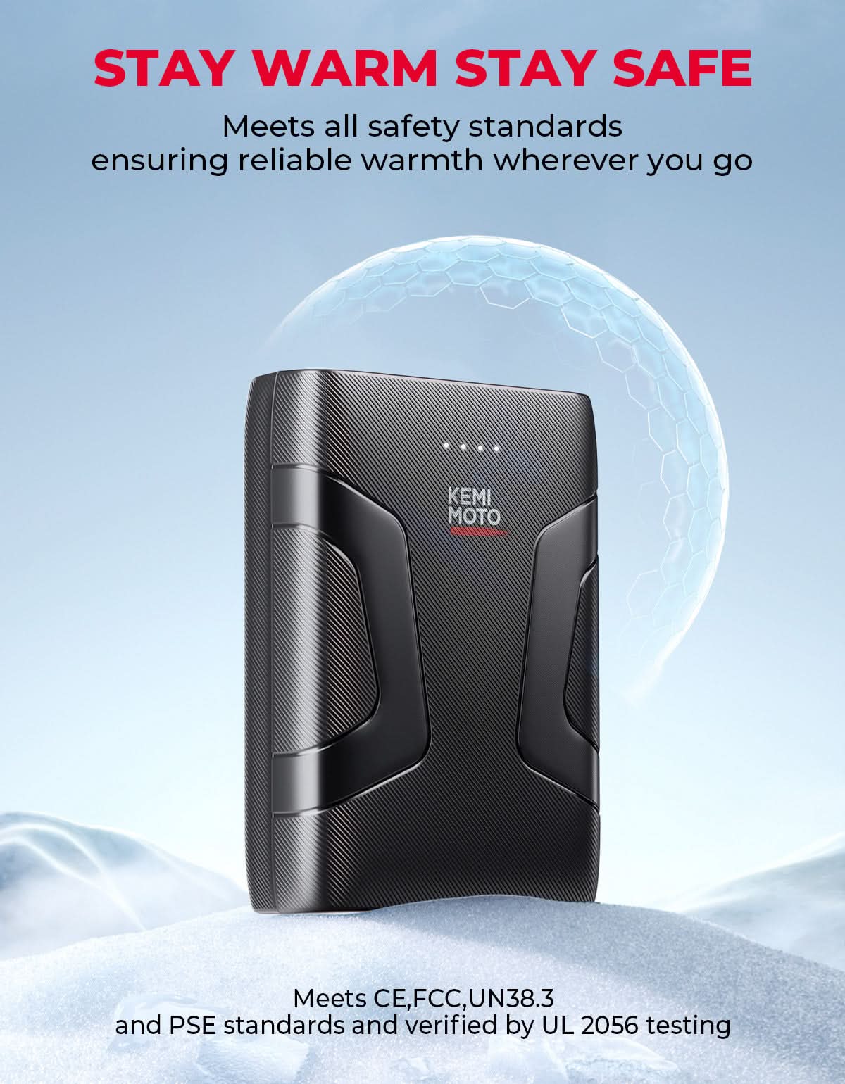 Kemimoto gilet riscaldato uomo con batteria leggero