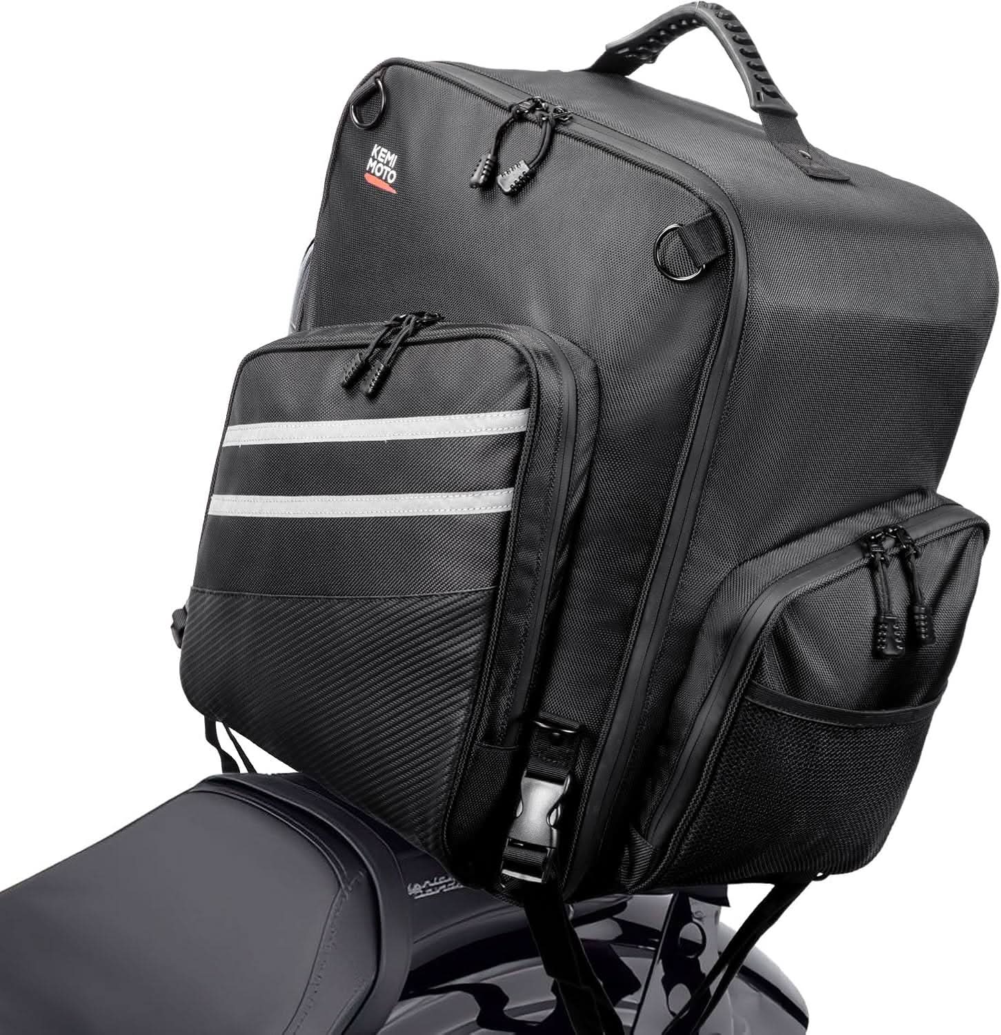 KEMIMOTO Borsa Sissy Bar Moto 40L Oxford Impermeabile