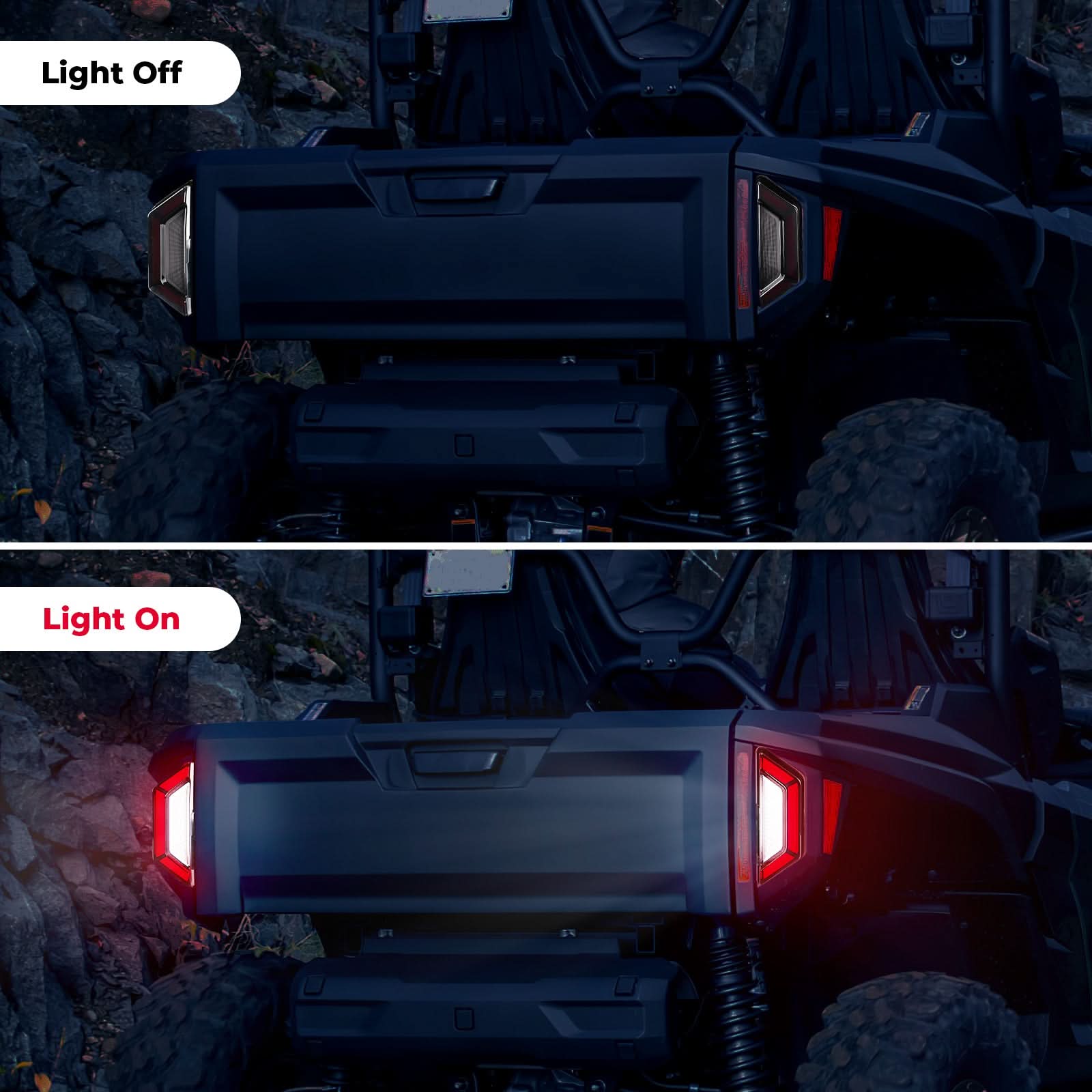 KEMIMOTO fari posteriori LED fumé per Yamaha RMAX 1000 coppia