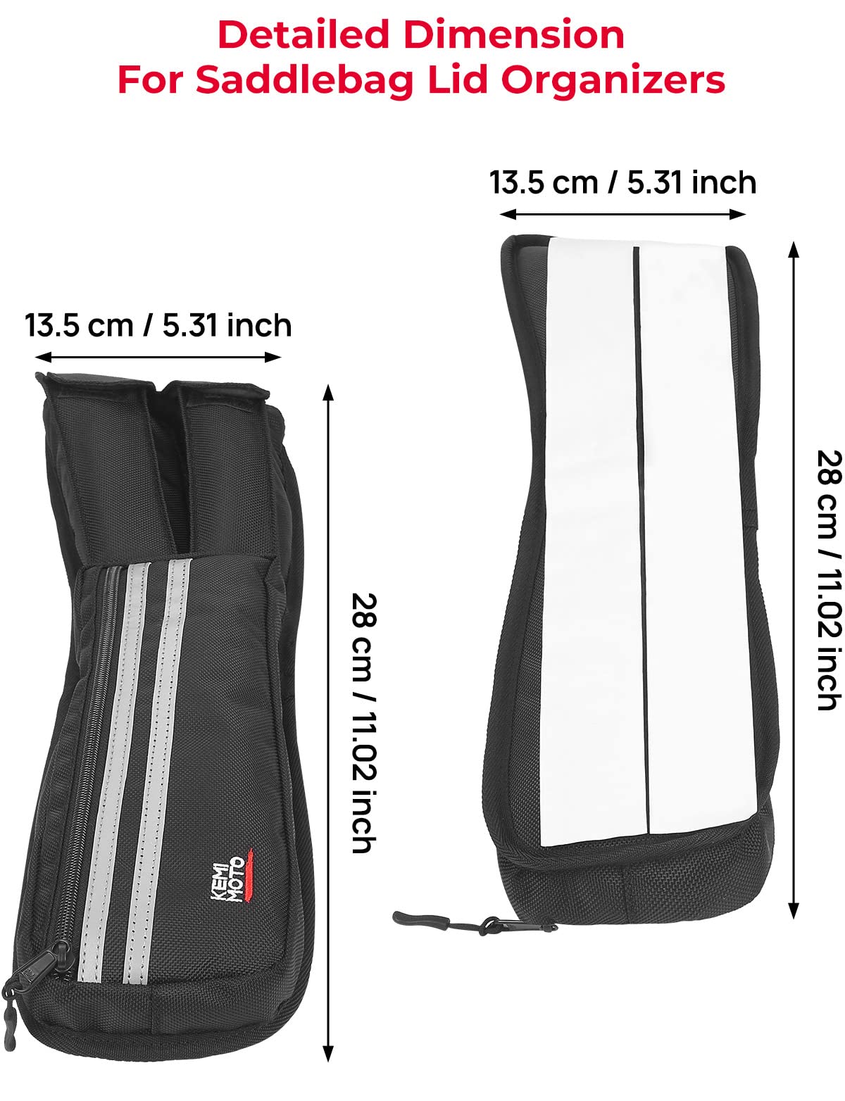 Kemimoto Touring organizer coperchio borse 2 pezzi