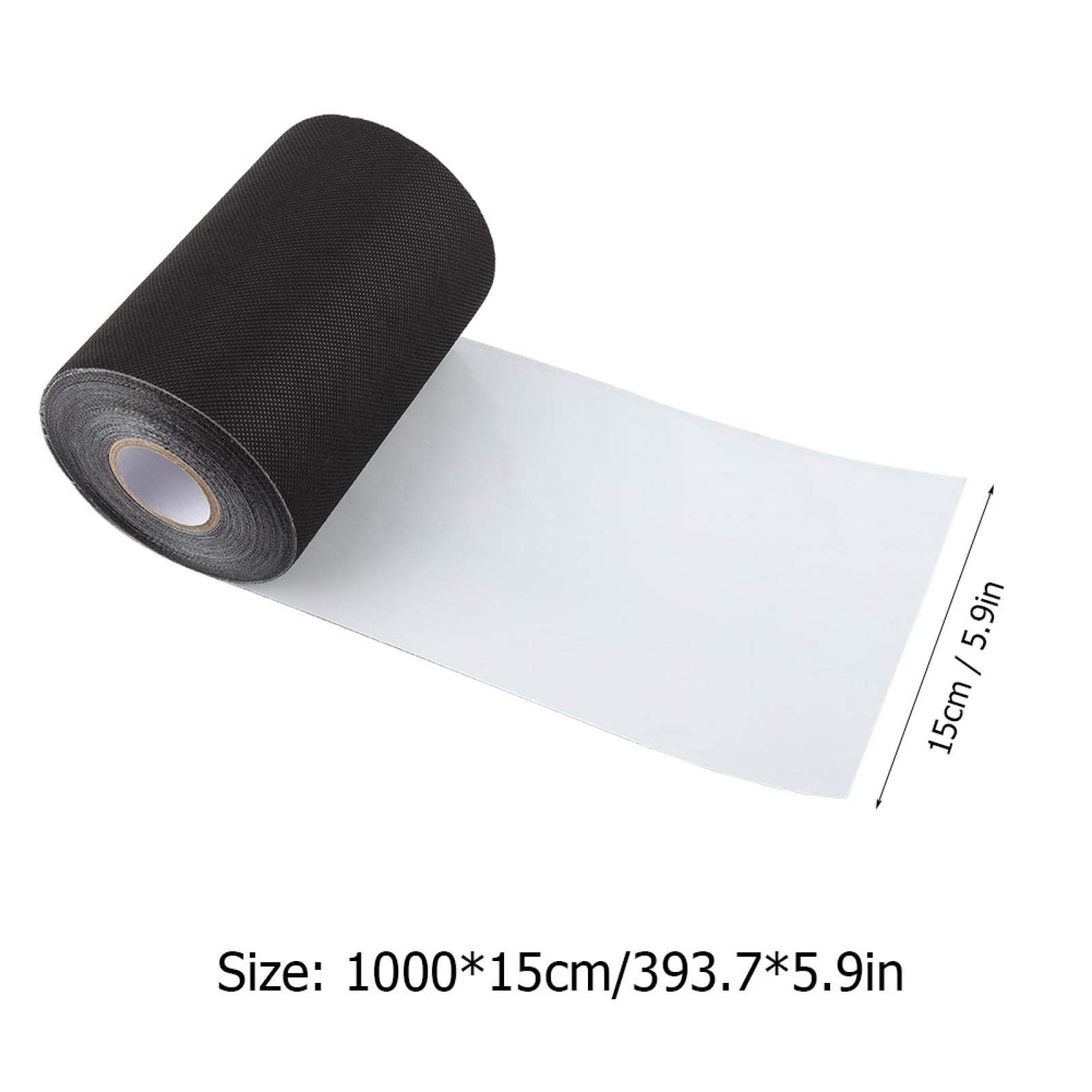 Kuuleyn Nastro Giunzione Erba Sintetica Nero 15x1000 cm