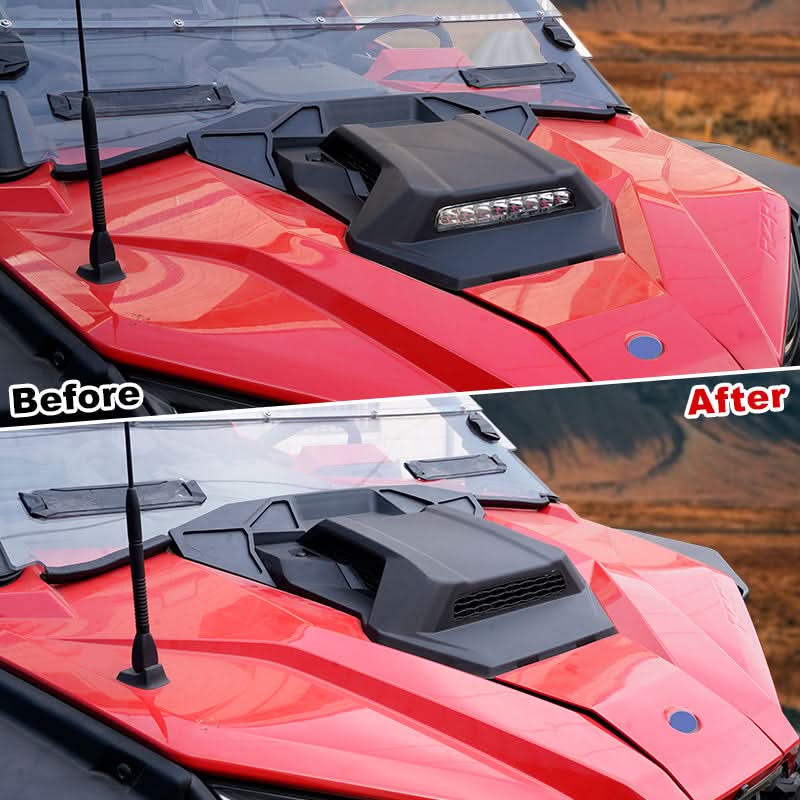 Kemimoto 2503 presa aria RZR PRO XP con faretto LED 24W 2500LM