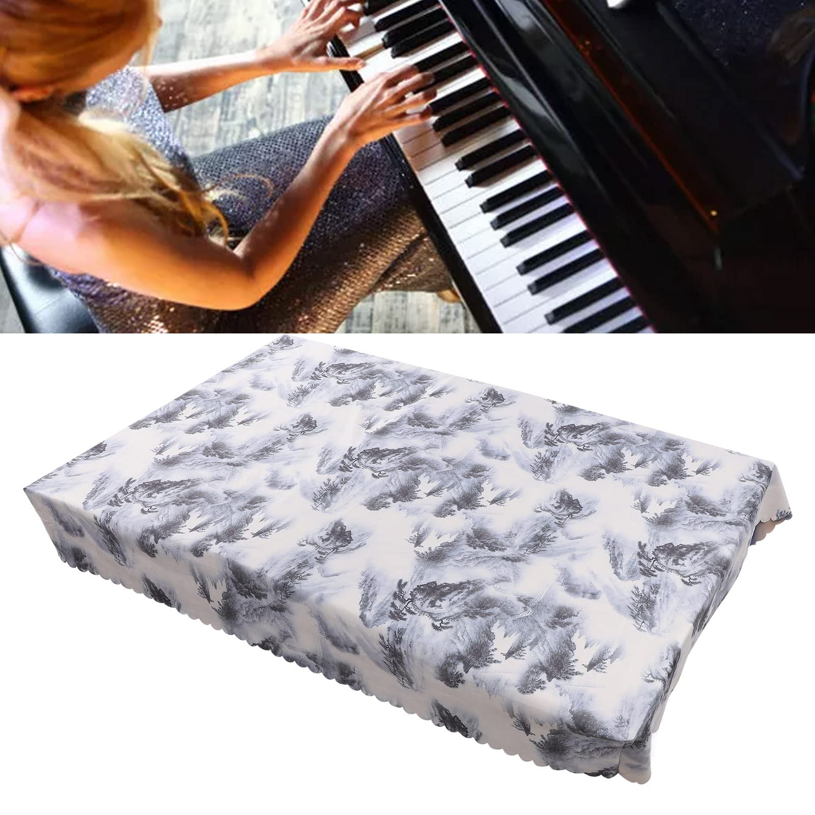 Kuuleyn Copertura Tastiera 88 Tasti Elastica Antipolvere