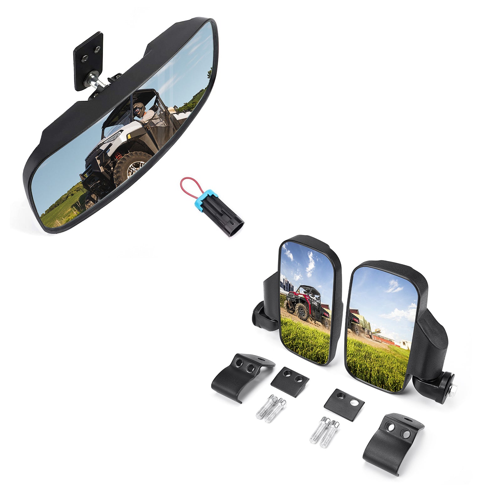 Kemimoto Ranger set specchi retrovisori UTV grandangolari