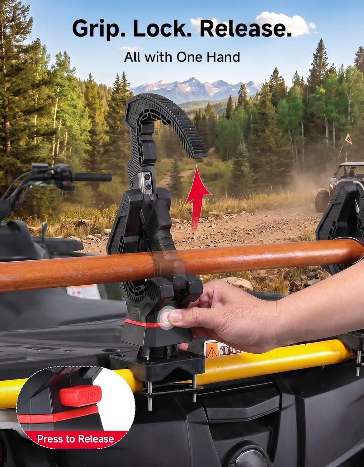 KEMIMOTO Porta Attrezzi Cricchetto ATV UTV Universale